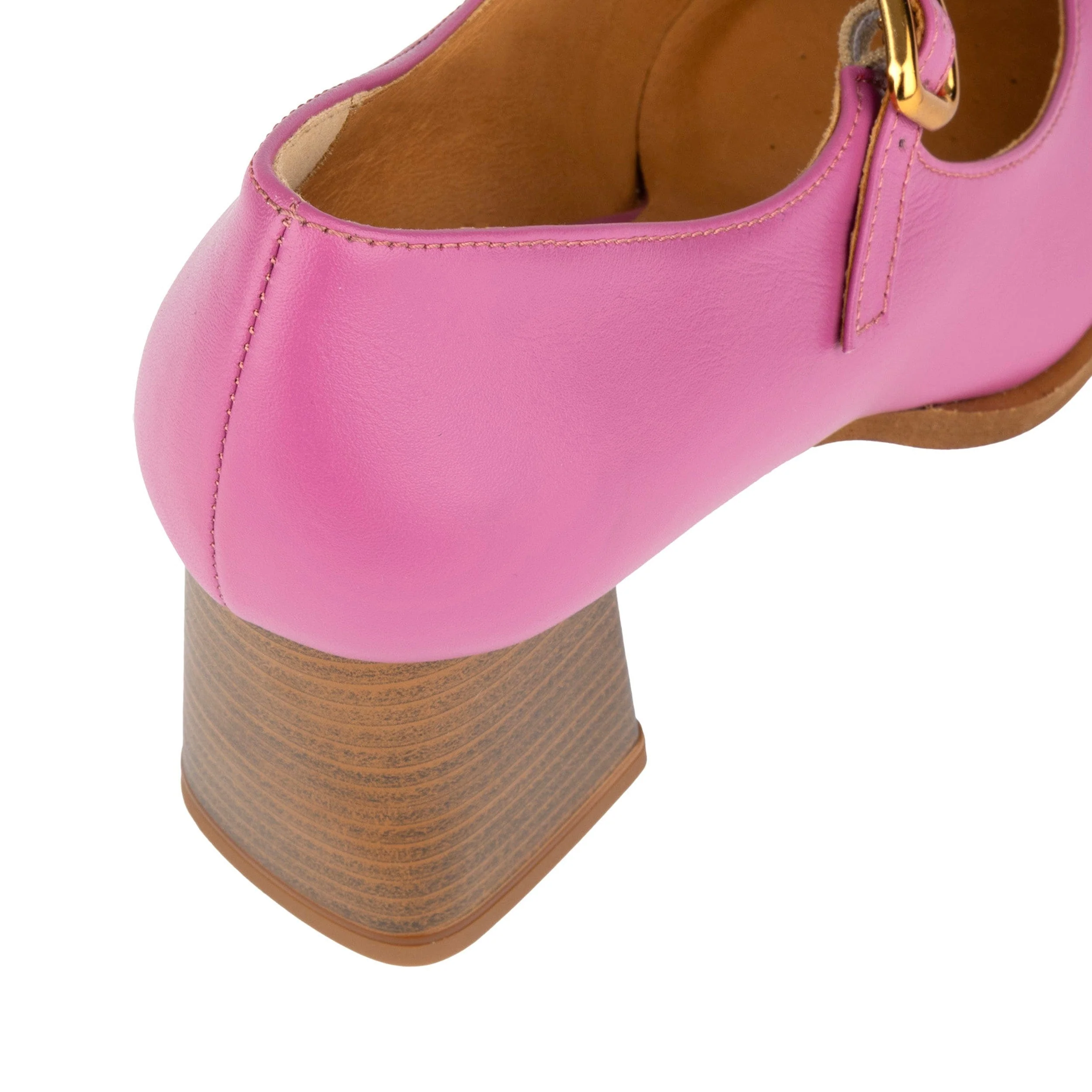Hyde - Pink - Women's Leather Mary Jane Pump - Image 9