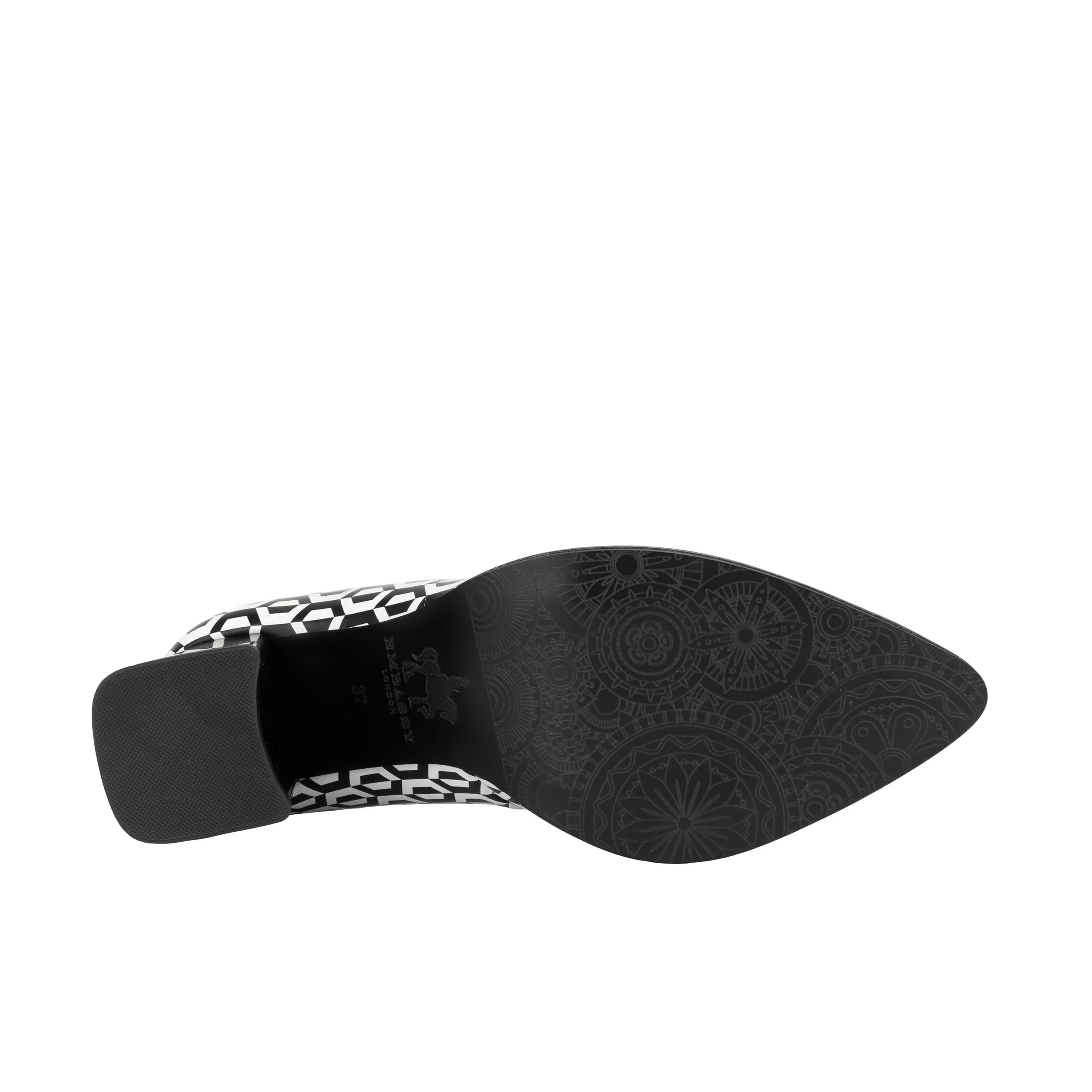Hyde - Pink & Hexa Print - Women's Leather Mary Jane Pump - Image 6