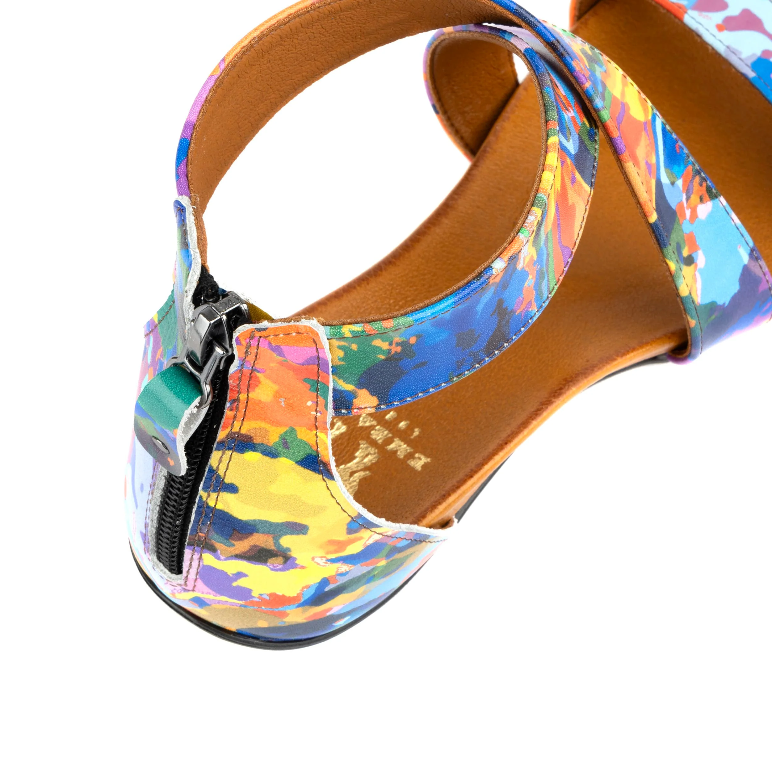 Isabella - Summer Colours - Women's cross strap sandal with covered heel - Image 8