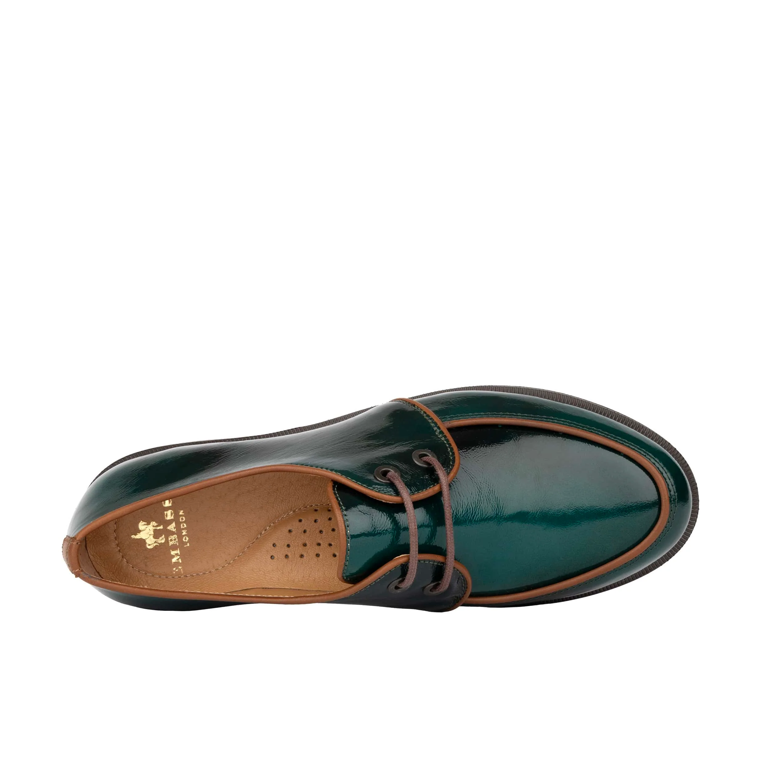 Kiss - Green - Women's patent leather lace up shoe - Image 7