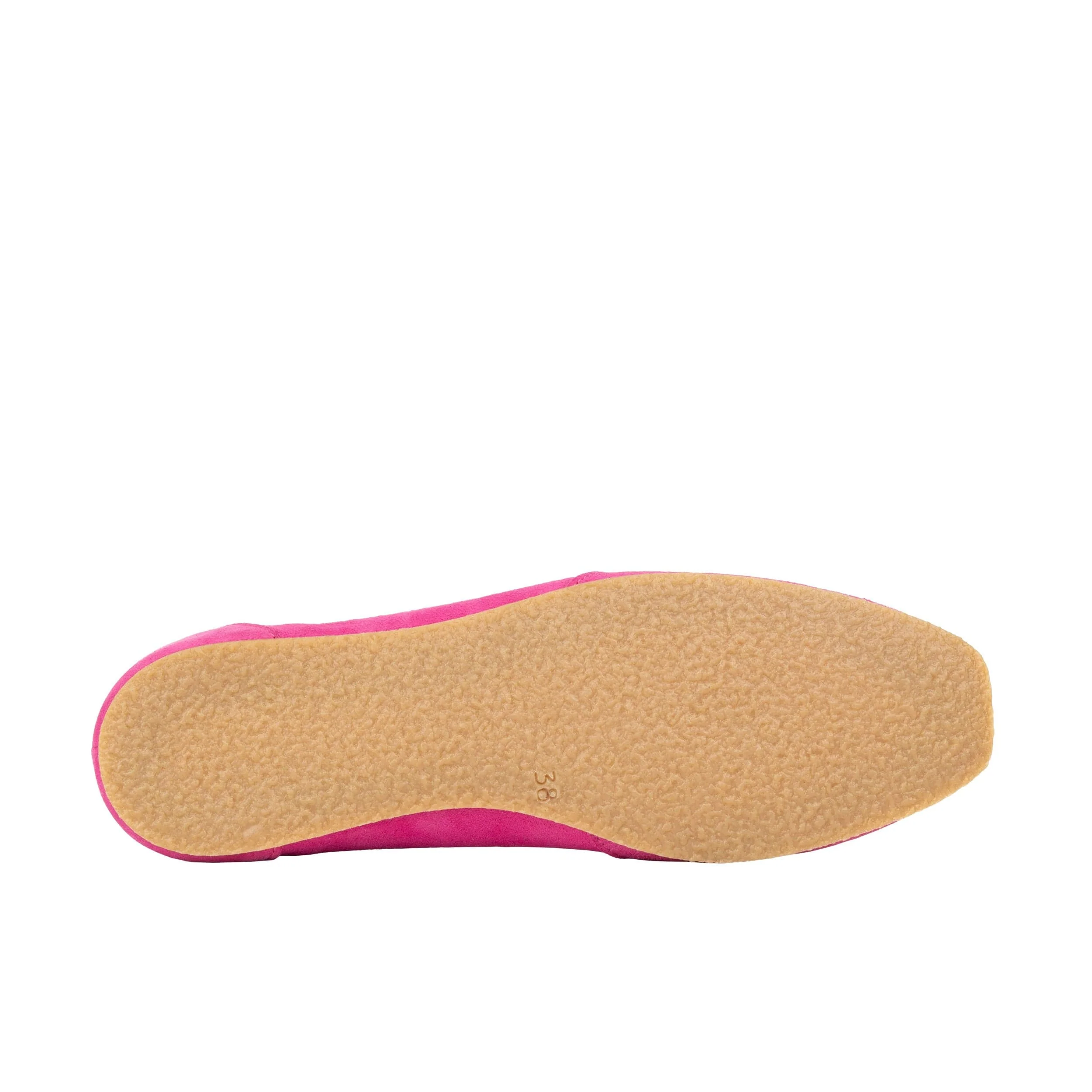 Kyoto - Pink - Women's Suede Lace Up Ballet Pump - Image 5