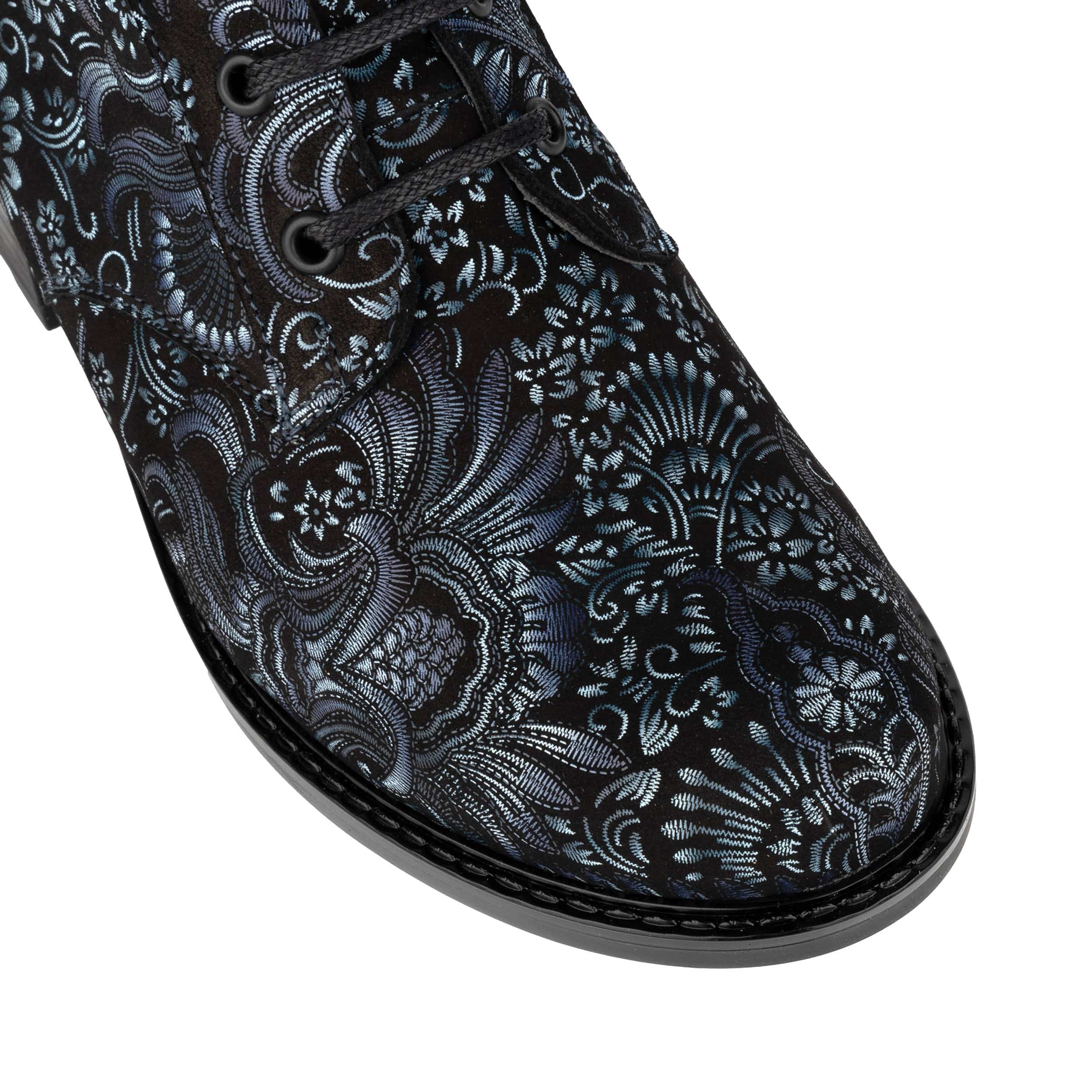 Laviva High - Black & Blue - Women's leather-lined wide fit high ankle boot - Image 6