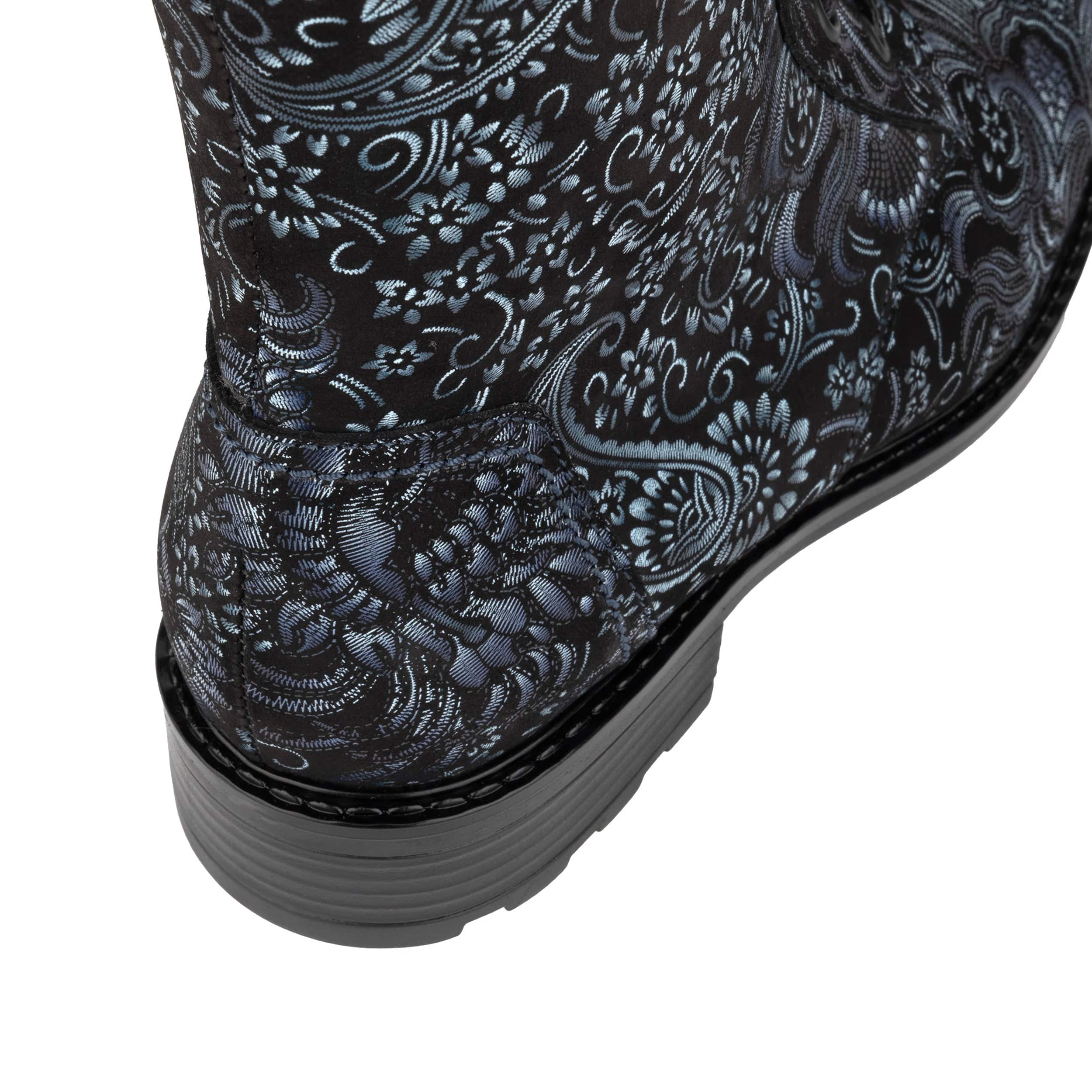 Laviva High - Black & Blue - Women's leather-lined wide fit high ankle boot - Image 7
