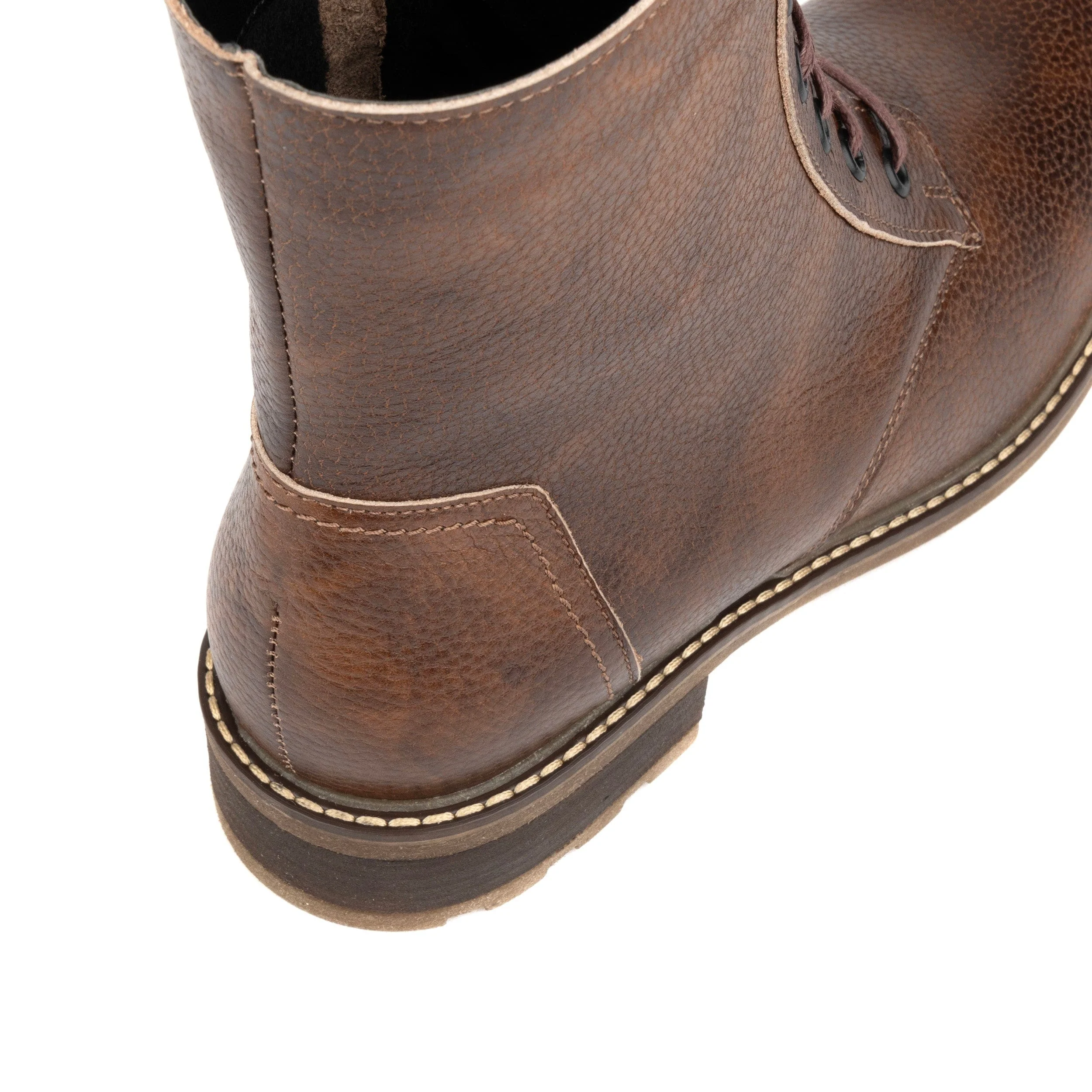 Laviva High - Wool Brown - Women's wide fitted leather higher ankle boot wool lined - Image 8