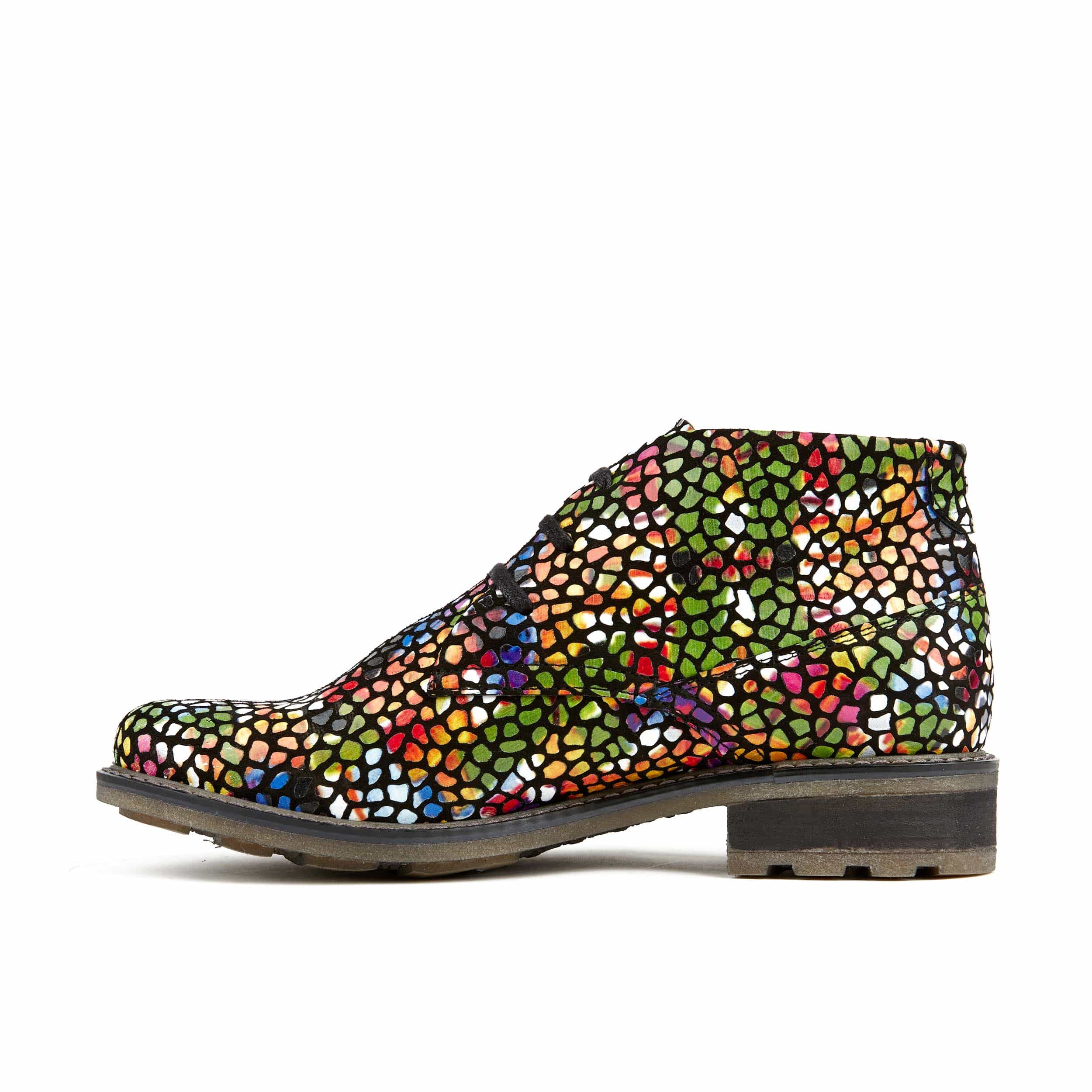 Laviva - Pop Art - Women's round toe wide fitted leather ankle boot - Image 3