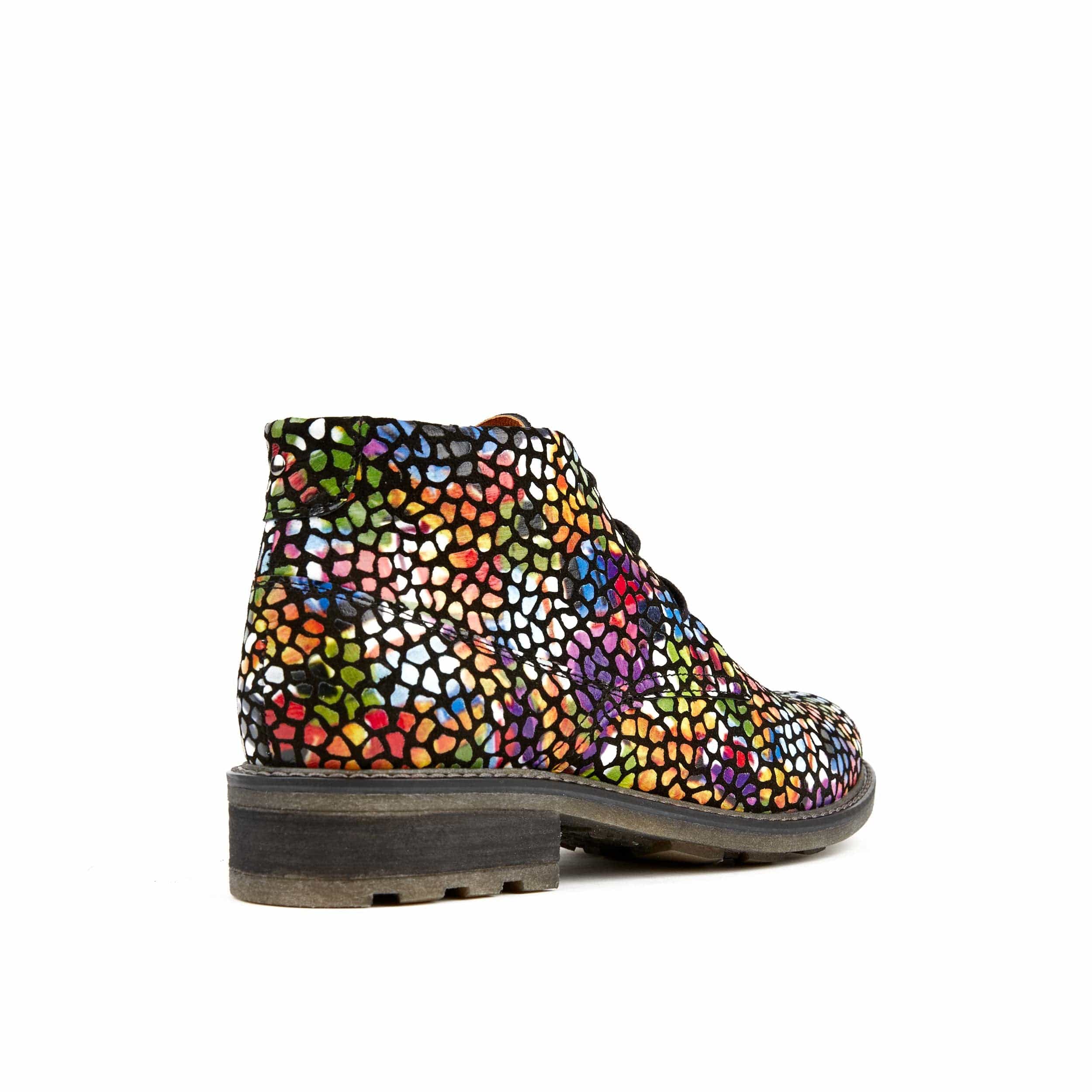 Laviva - Pop Art - Women's round toe wide fitted leather ankle boot - Image 4