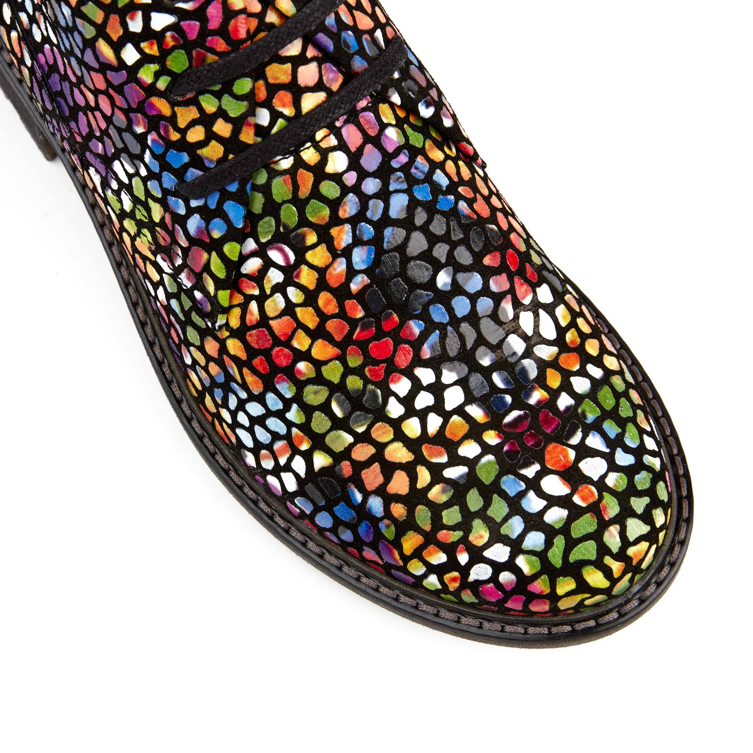 Laviva - Pop Art - Women's round toe wide fitted leather ankle boot - Image 6