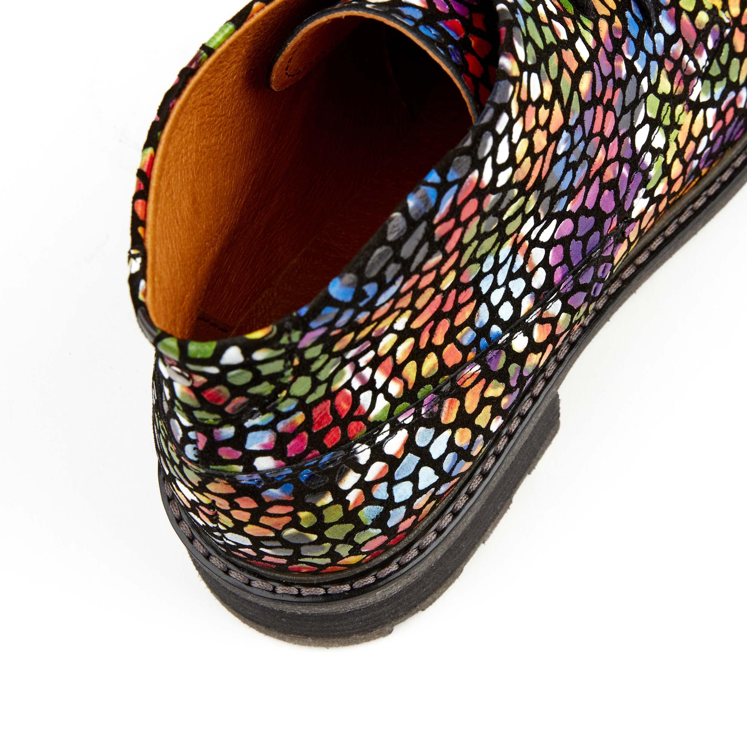 Laviva - Pop Art - Women's round toe wide fitted leather ankle boot - Image 7