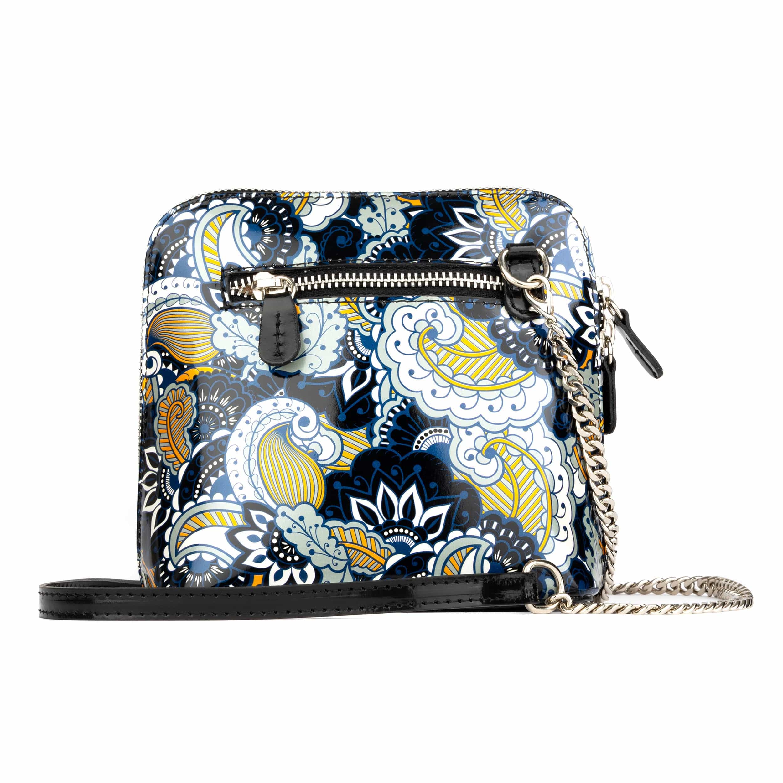 Macaw - Blue Multi - Women's zip-up crossbody leather handbag - Image 2
