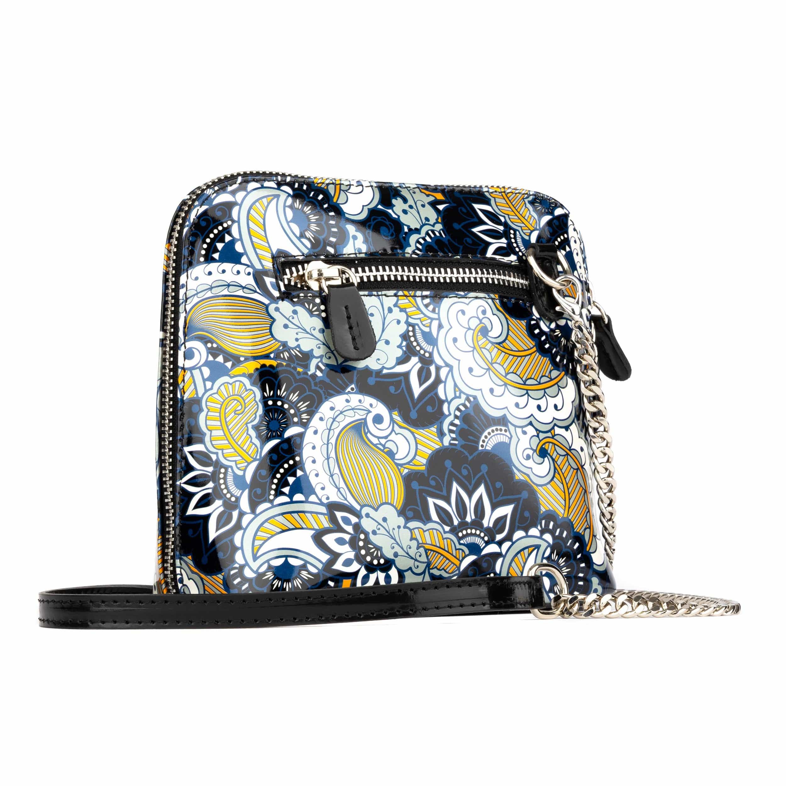 Macaw - Blue Multi - Women's zip-up crossbody leather handbag - Image 3