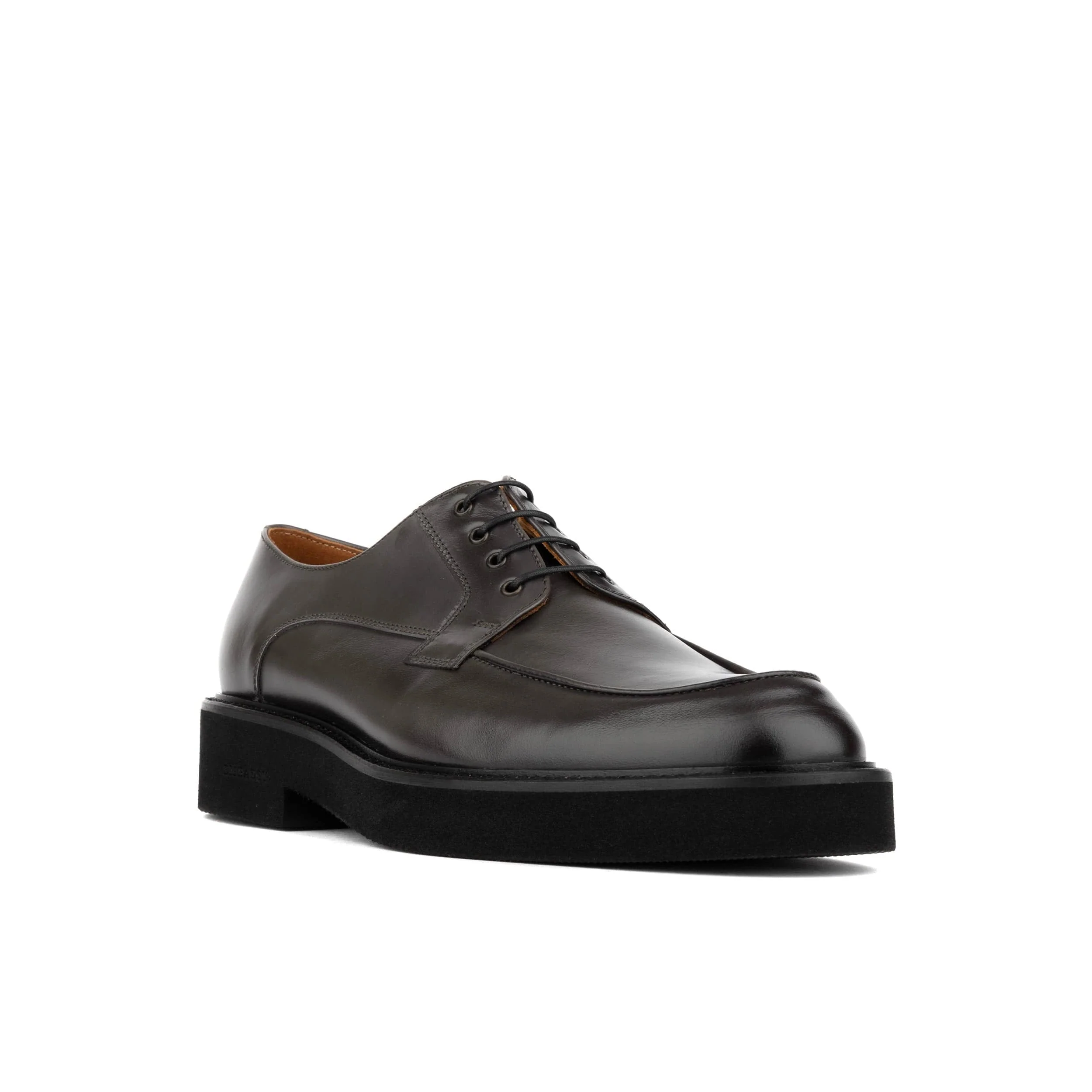 Marlow - Dark Grey - Men's Leather Derby Shoe - Image 2