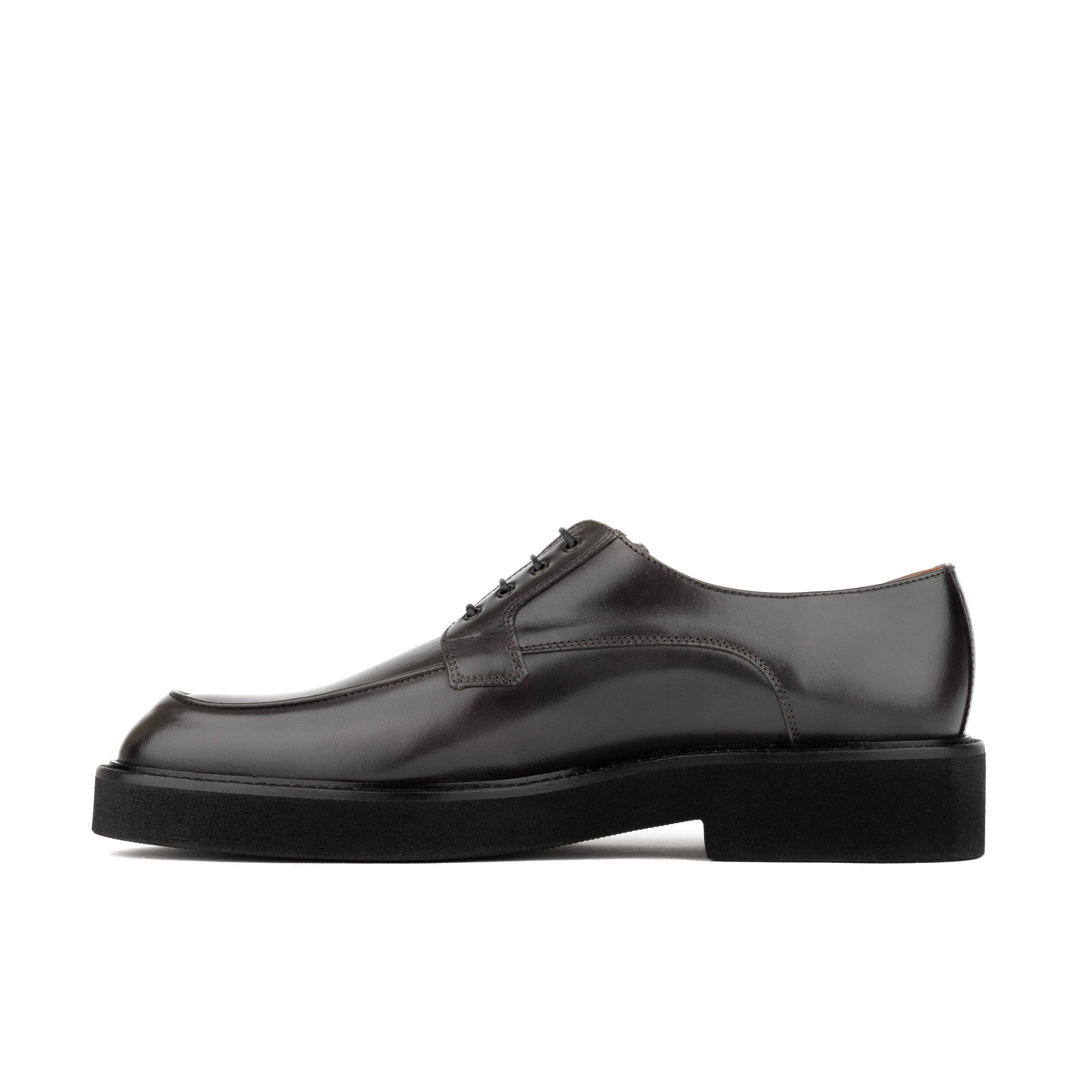 Marlow - Dark Grey - Men's Leather Derby Shoe - Image 3
