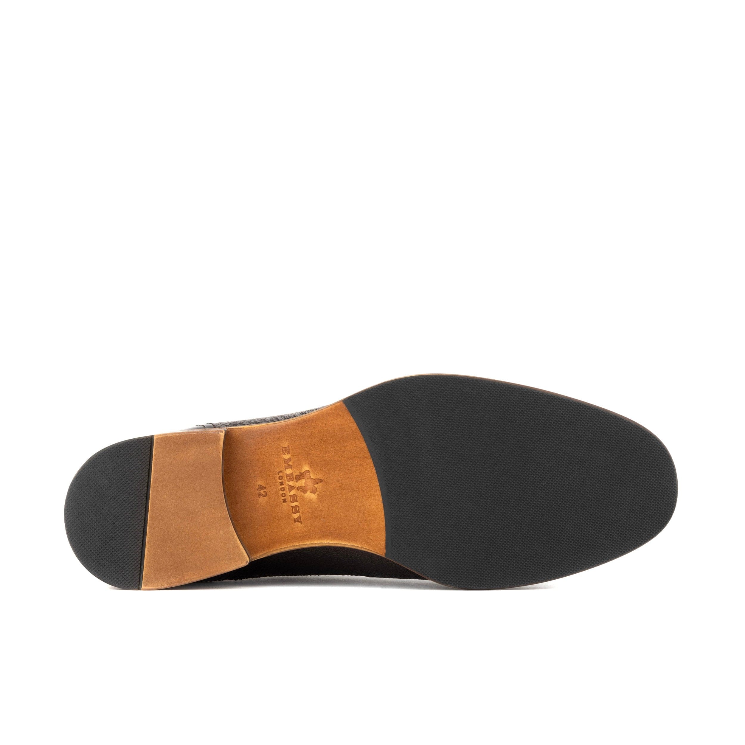 Orlando - Brown Check - Men's toe cap leather dressy shoe with brogue details - Image 5