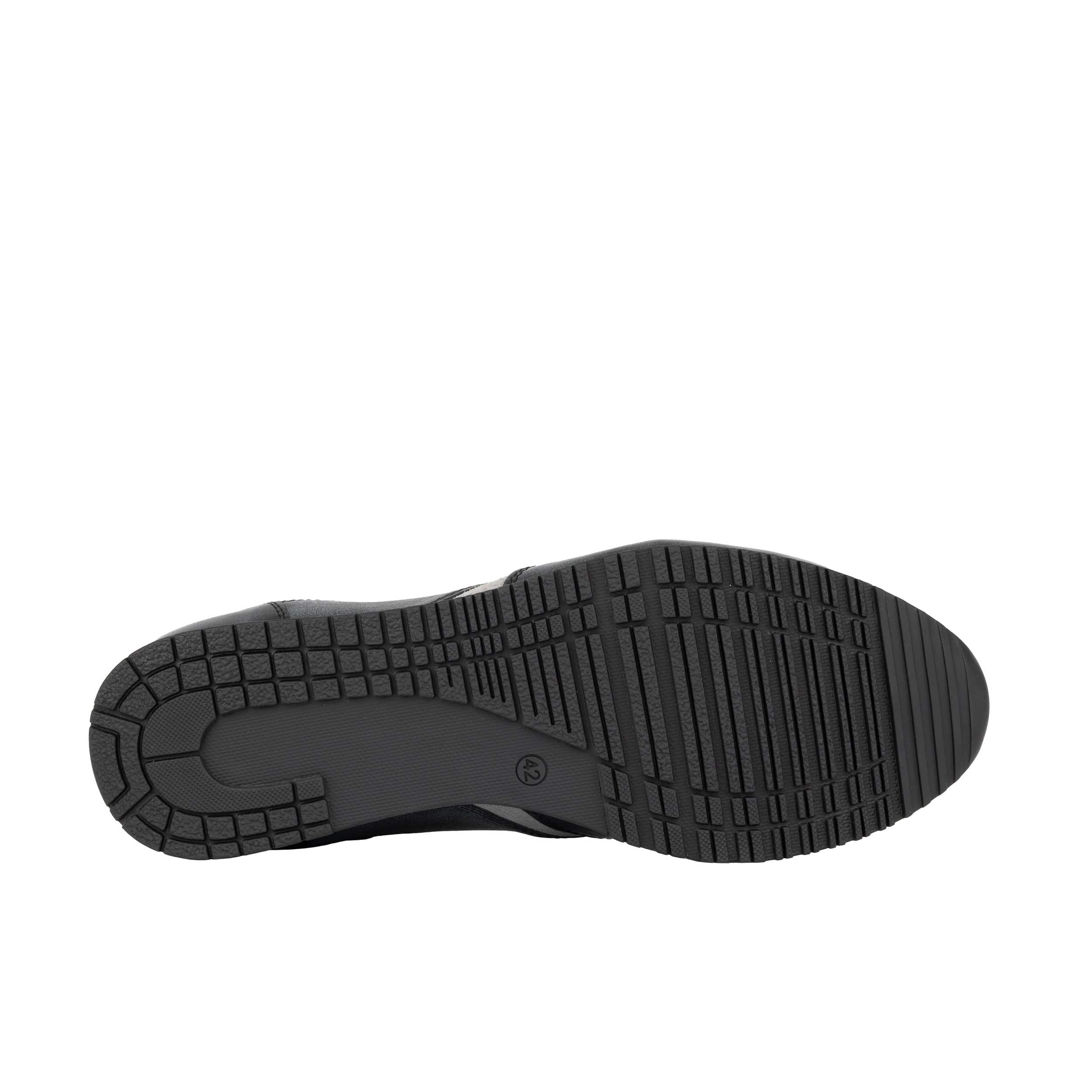 San Francisco - Grey & Grey - Men's lace-up leather & suede trainer - Image 6