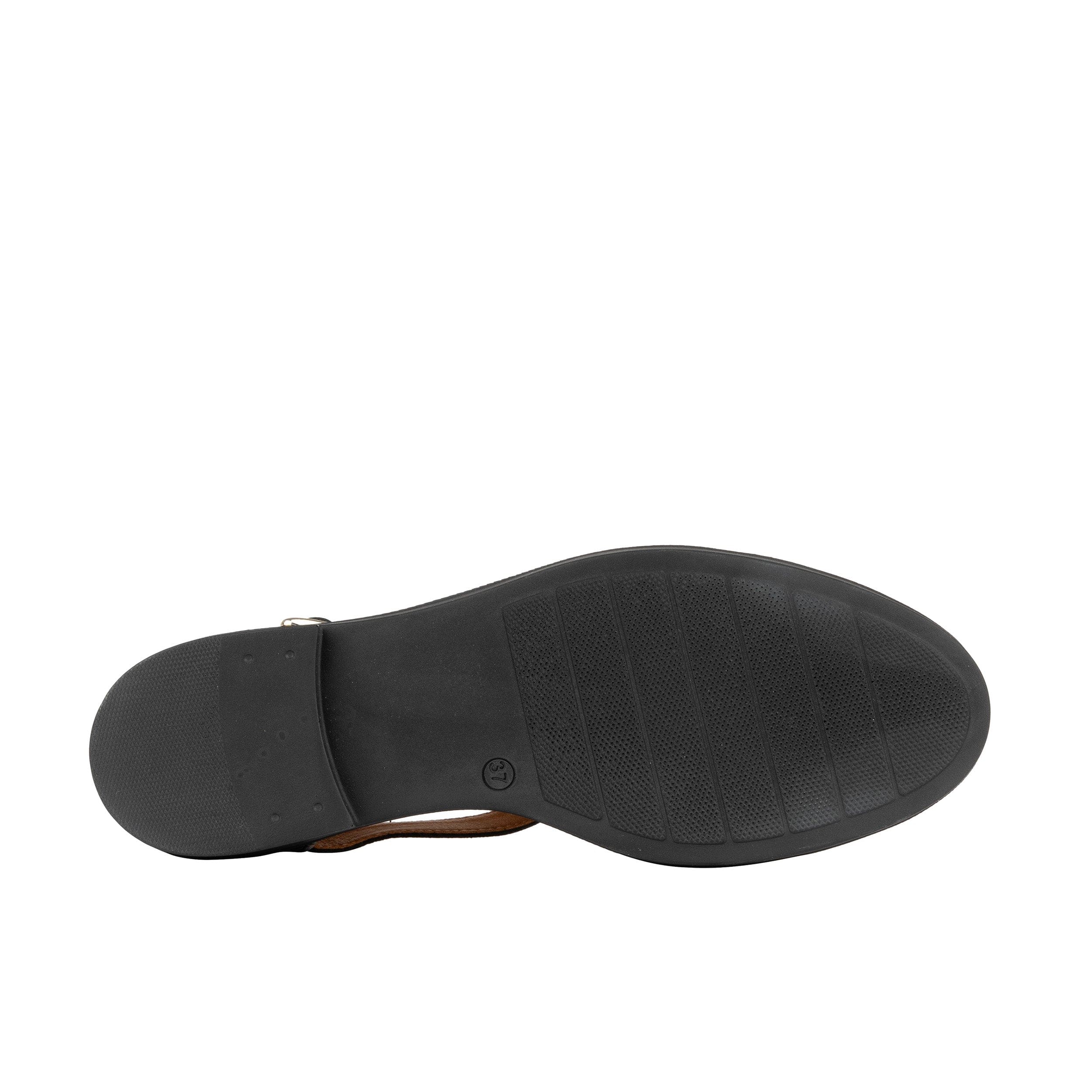 Sandy - Navy & Pink - Women's fishermen flat leather sandal with covered heel - Image 5
