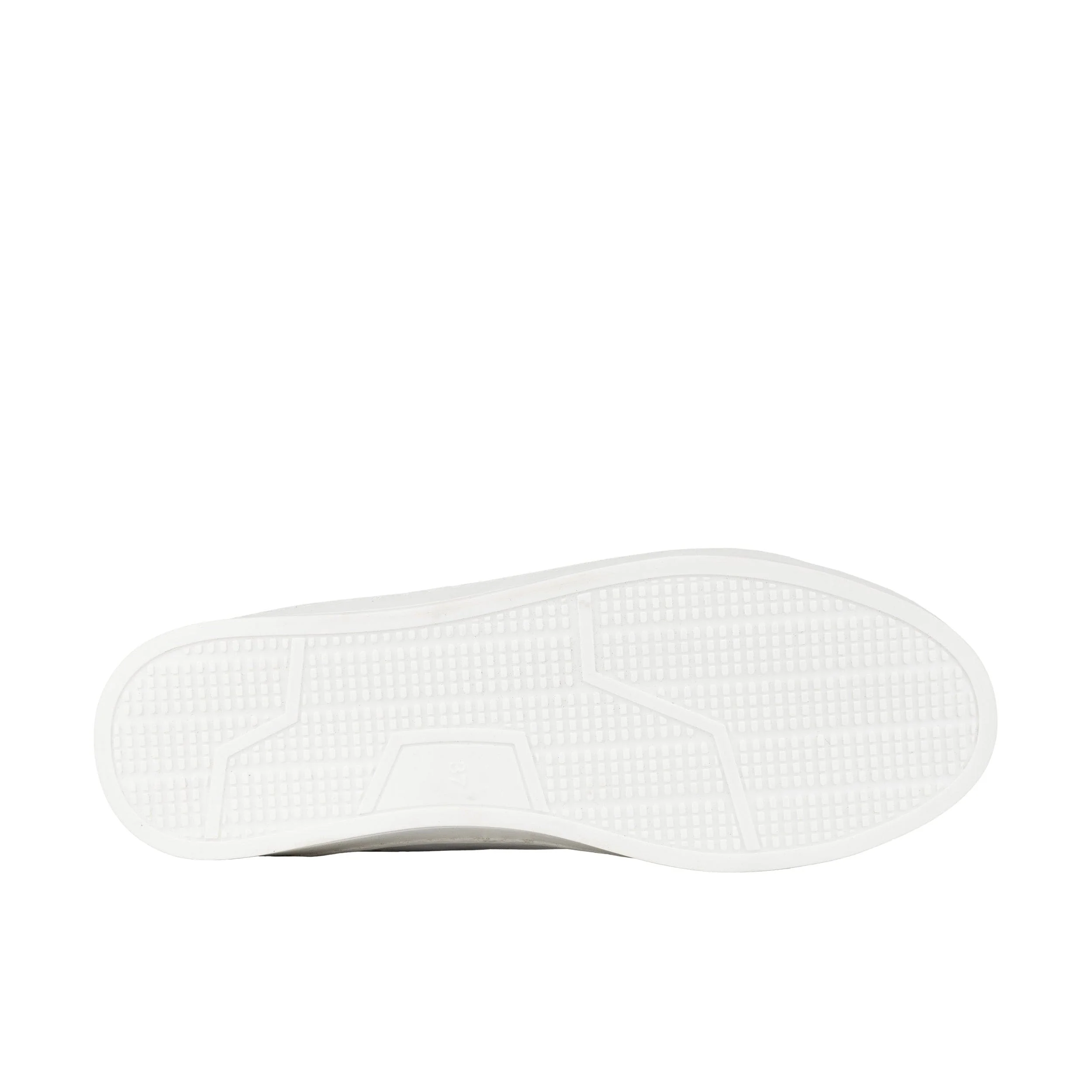 Serena - Black & White - Women’s Leather Trainer with Brogue Details - Image 6