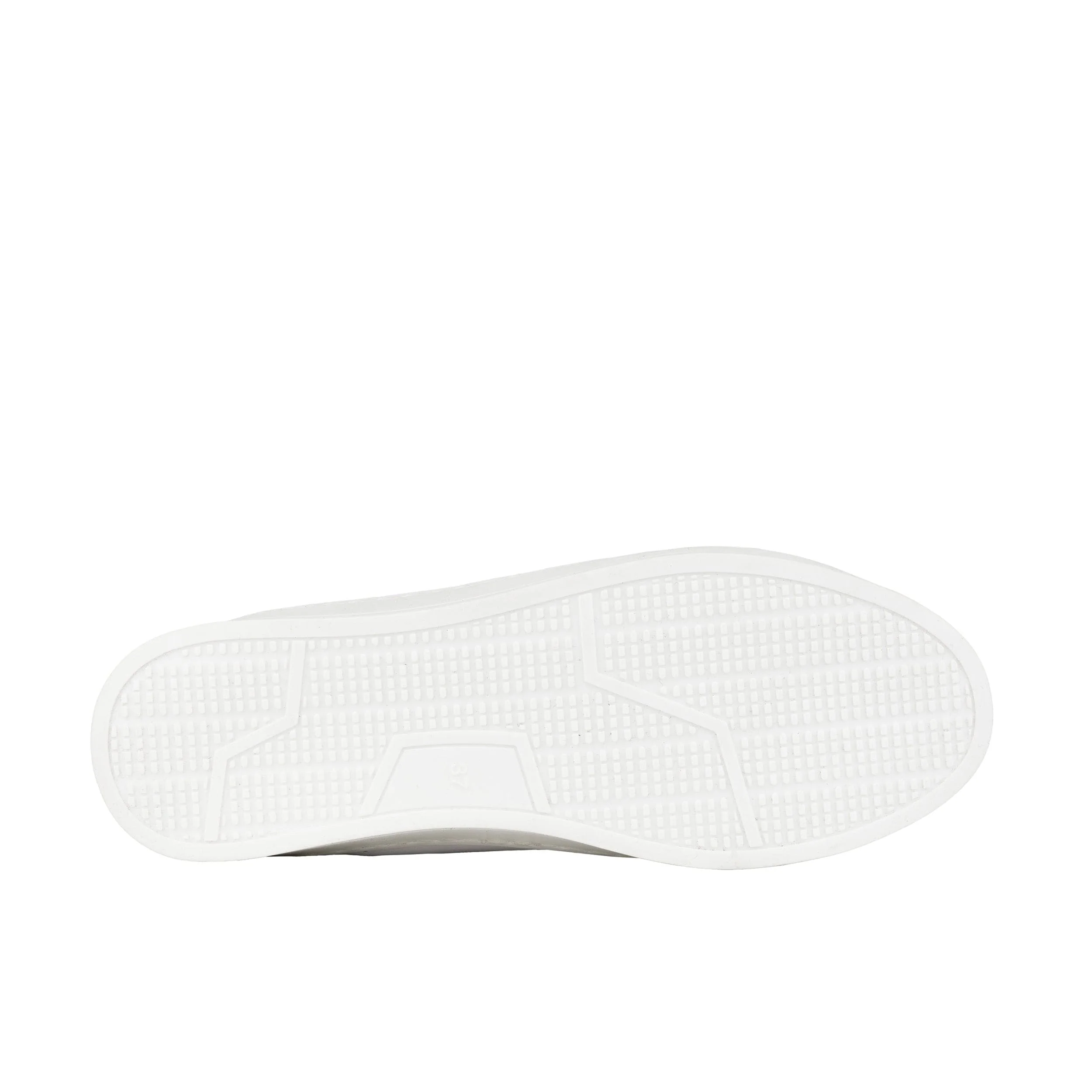 Serena - Pink & White - Women’s Leather Trainer with Brogue Details - Image 5