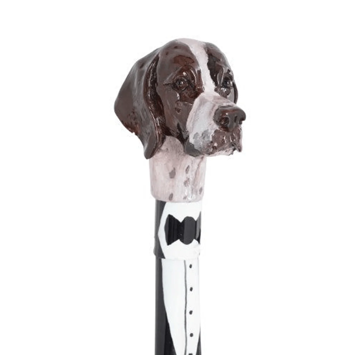 Setter - Brown - Hand-painted shoe horn with sculpted Setter head