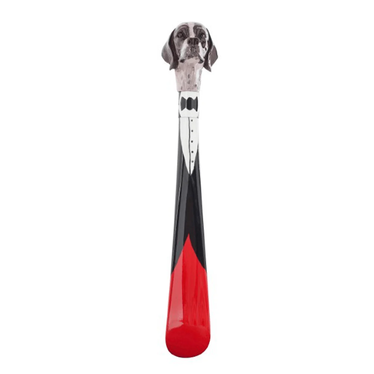 Setter - Brown - Hand-painted shoe horn with sculpted Setter head - Image 2