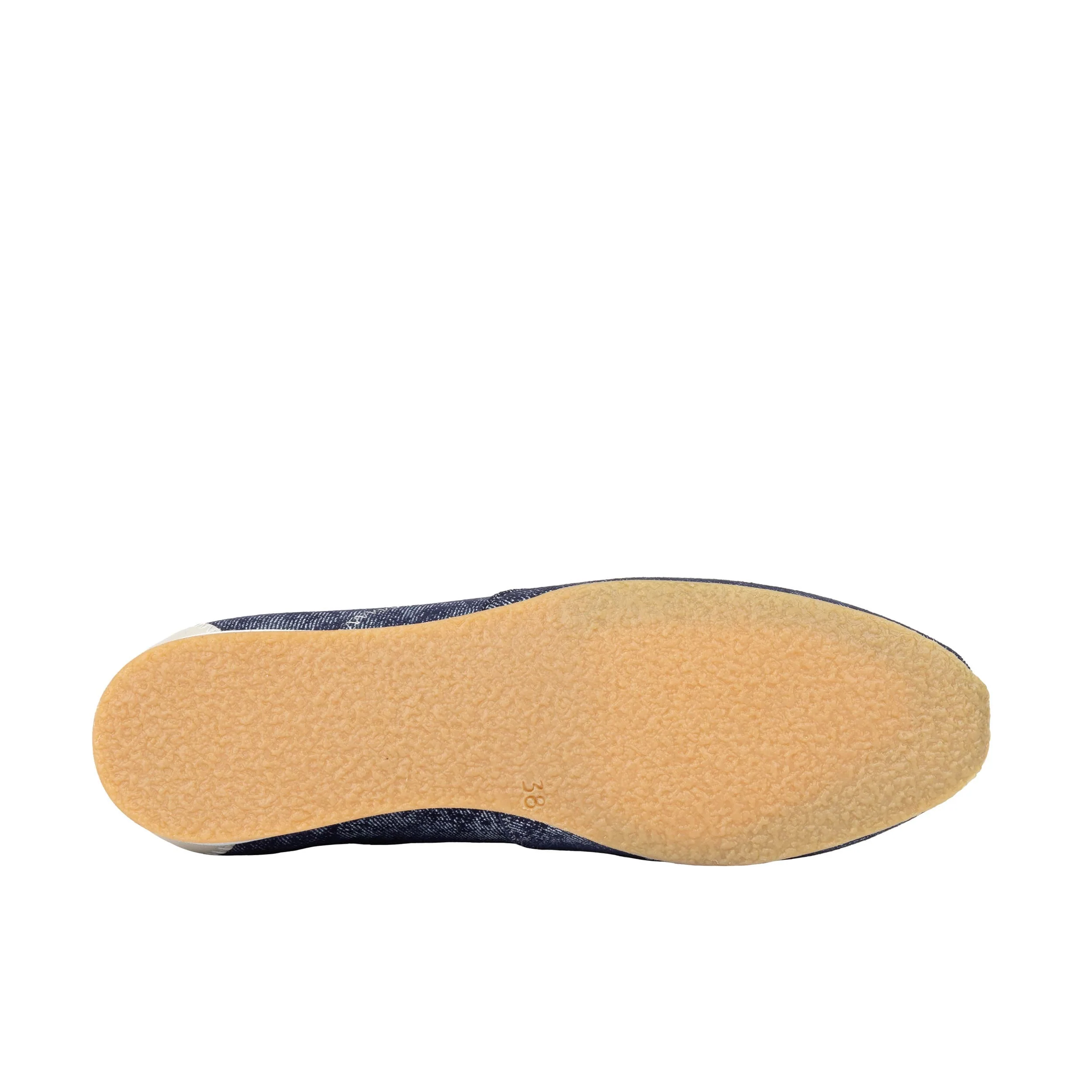 Shoreditch - Denim - Women's Suede & Denim Slim Trainer - Image 6