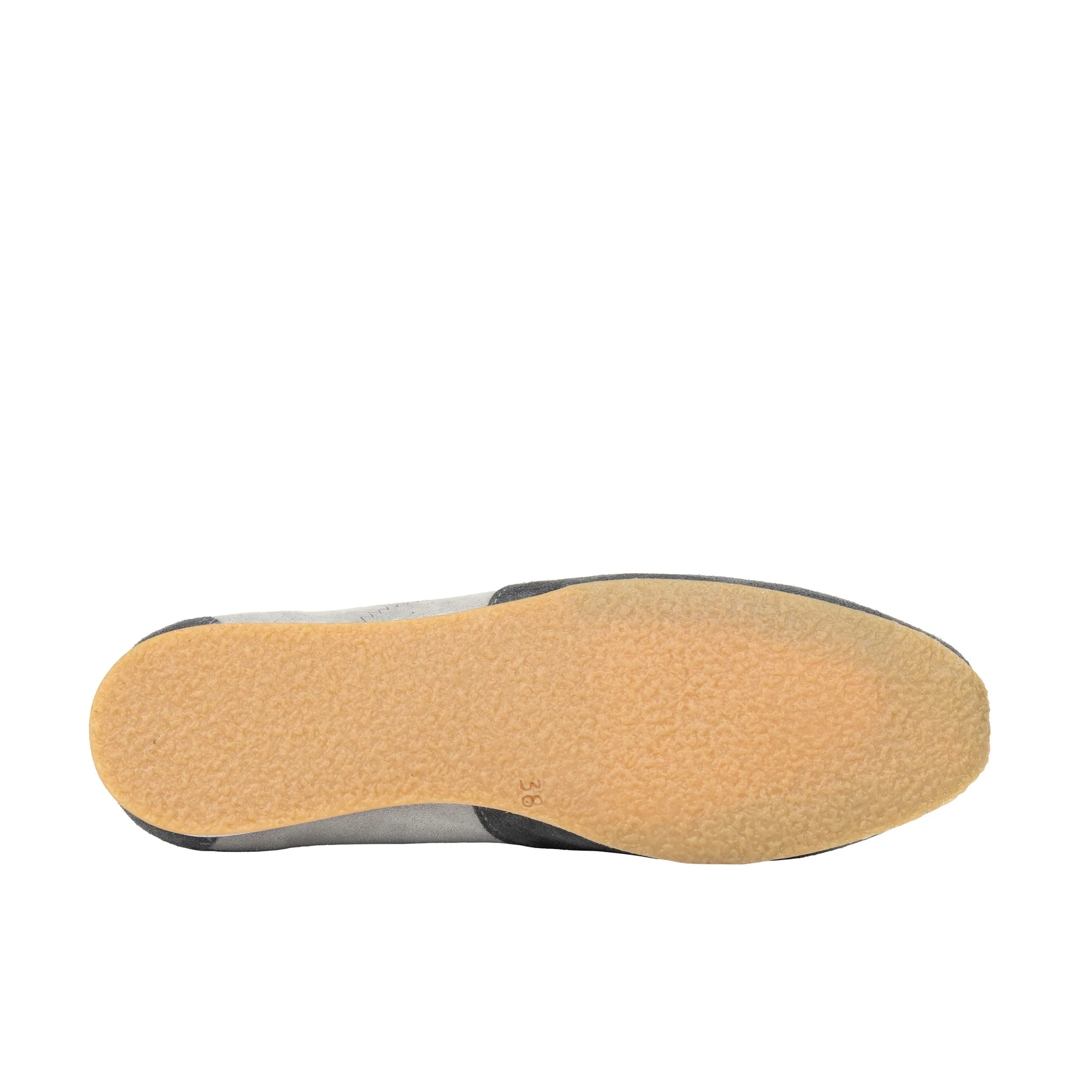 Shoreditch - Grey - Women's Leather & Suede Slim Trainer - Image 4