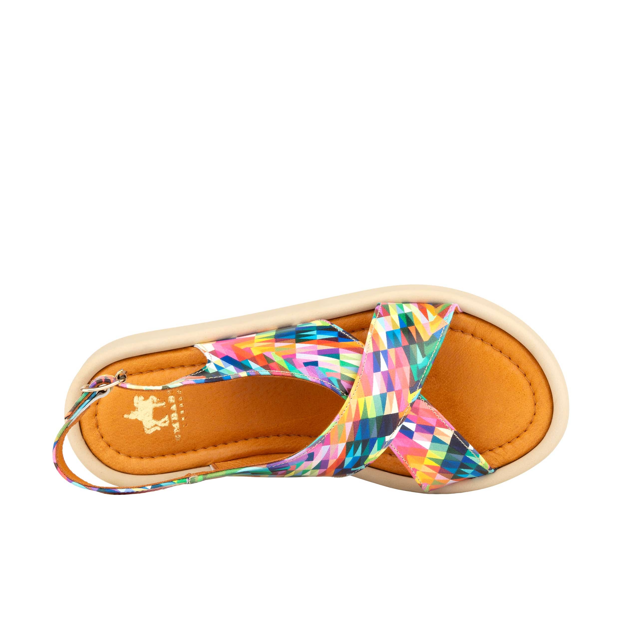 Skye - Fiesta - Women's leather platform sandal with buckle strap - Image 6