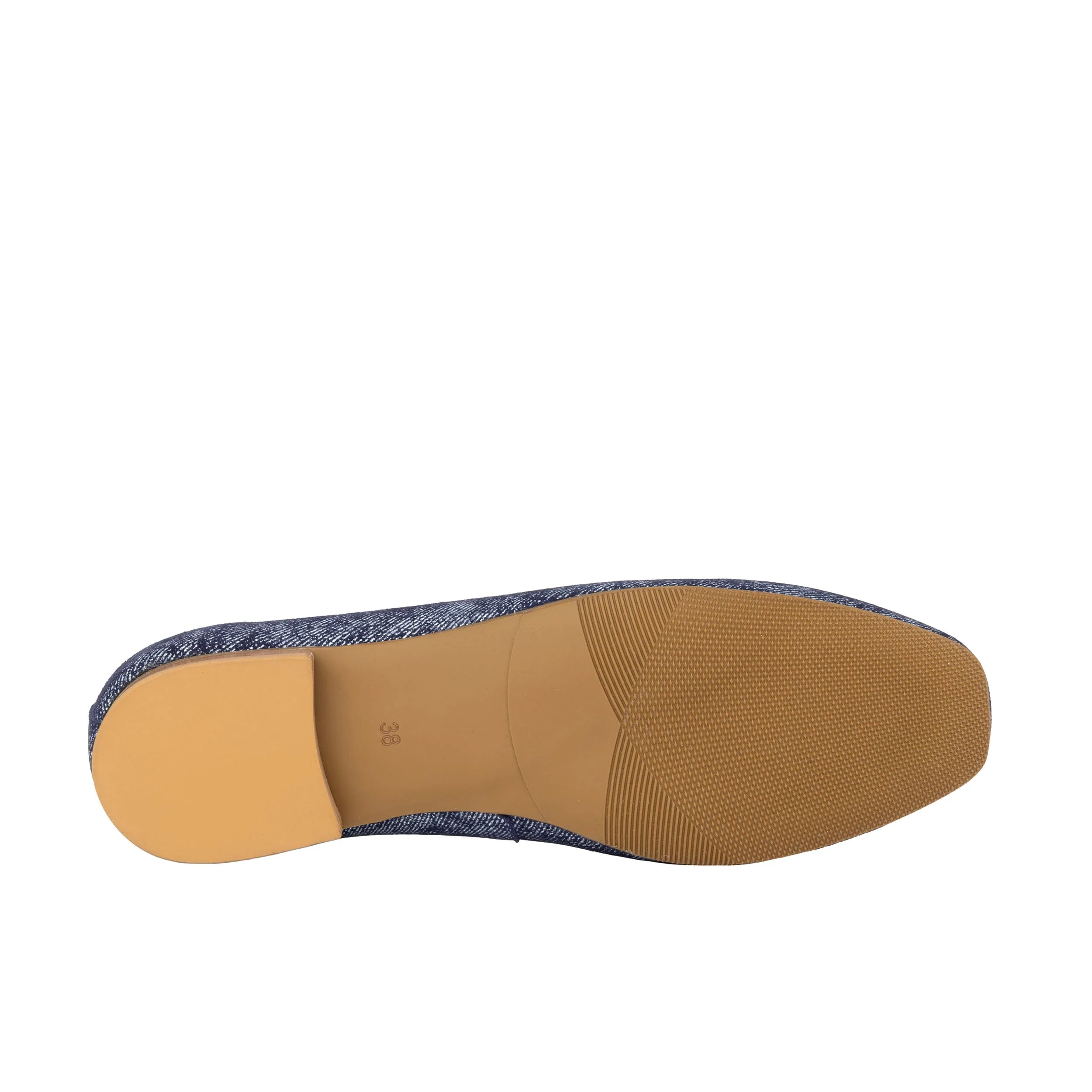 Skyline - Denim - Women's Suede & Denim Lace Up Ballet Pump - Image 5