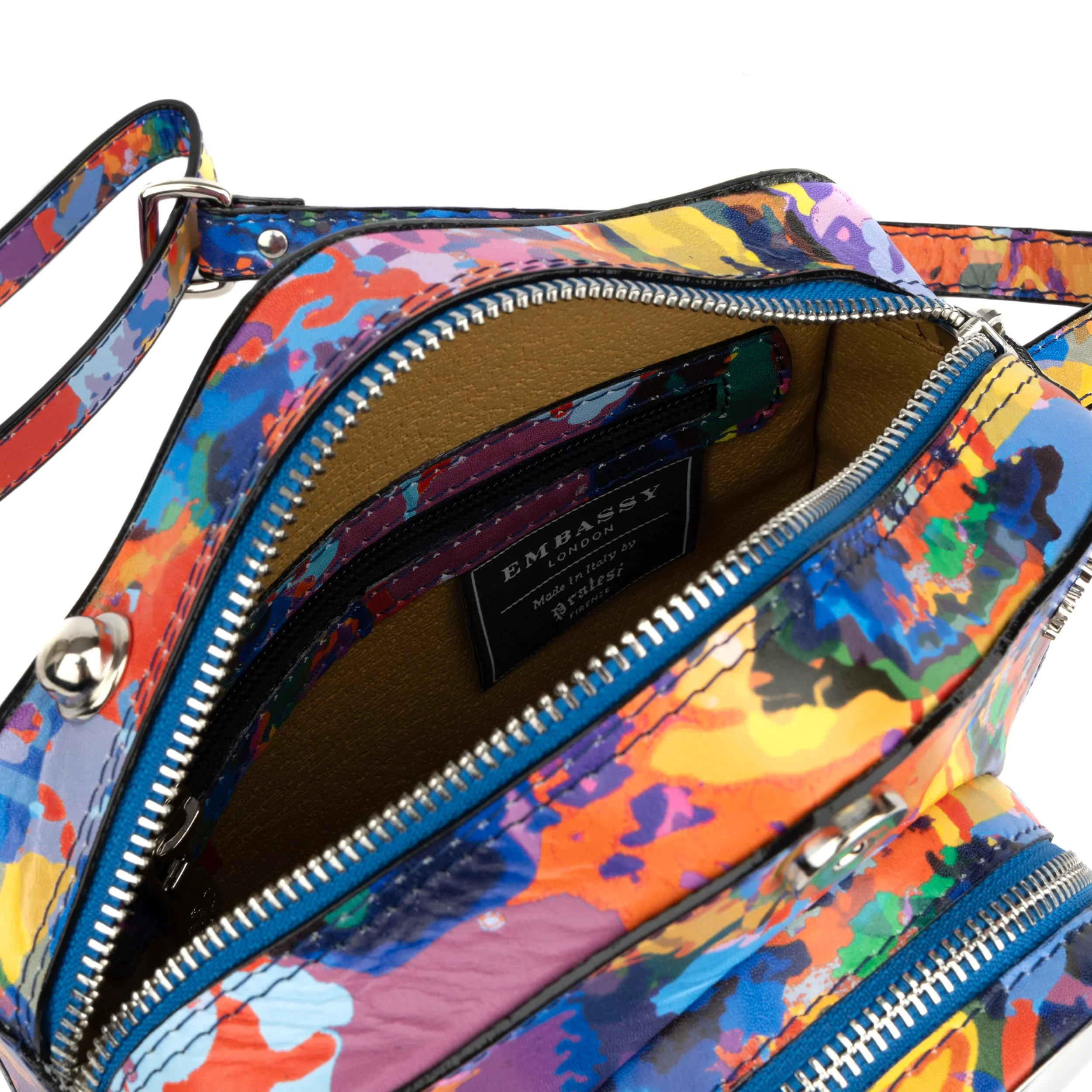 Snapshot - Summer Colours - Camera shaped cross-body bag in Summer Colours pattern leather - Image 5