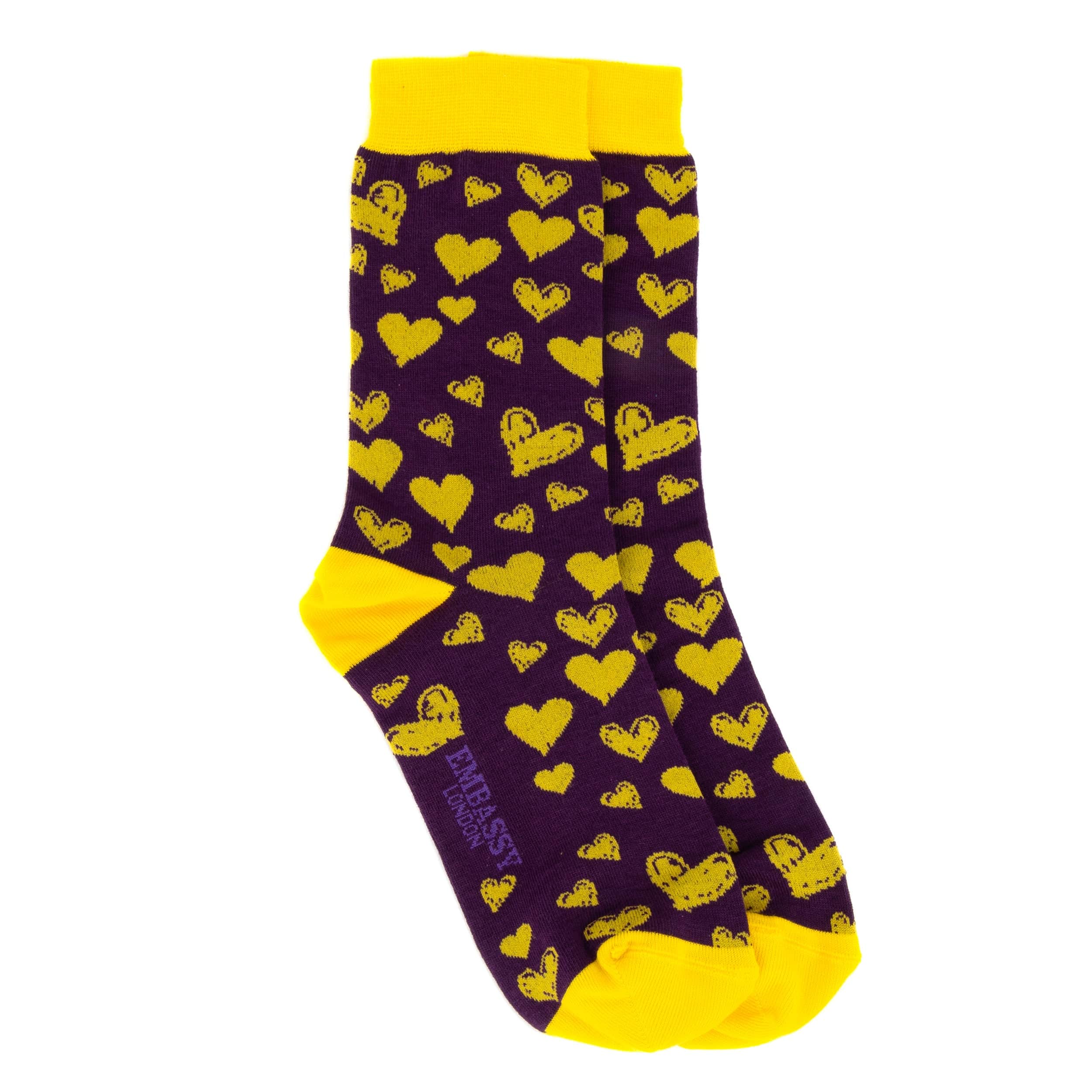 Socktopus - Purple Mix - Women's 3 pack cotton crew socks size UK 3 to 7 in purple - Image 4