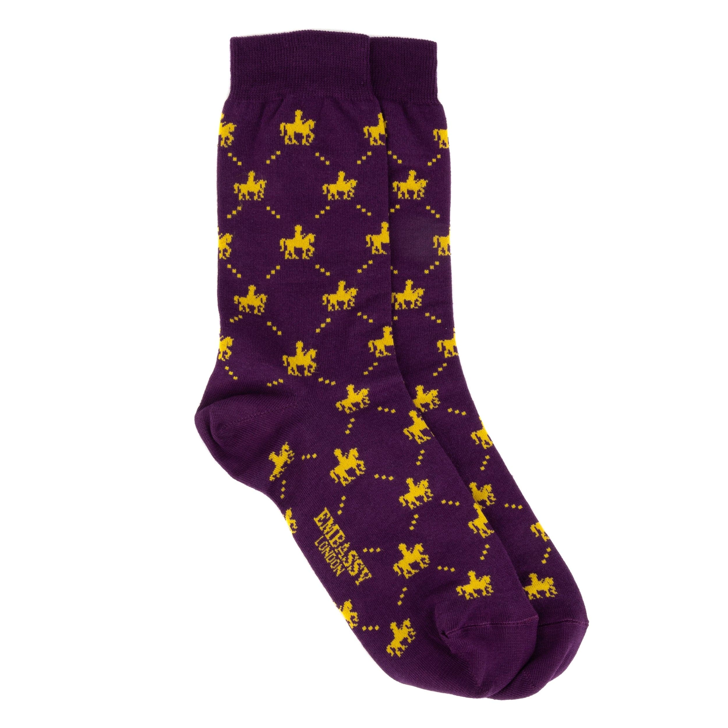 Socktopus - Purple Mix - Women's 3 pack cotton crew socks size UK 3 to 7 in purple - Image 6
