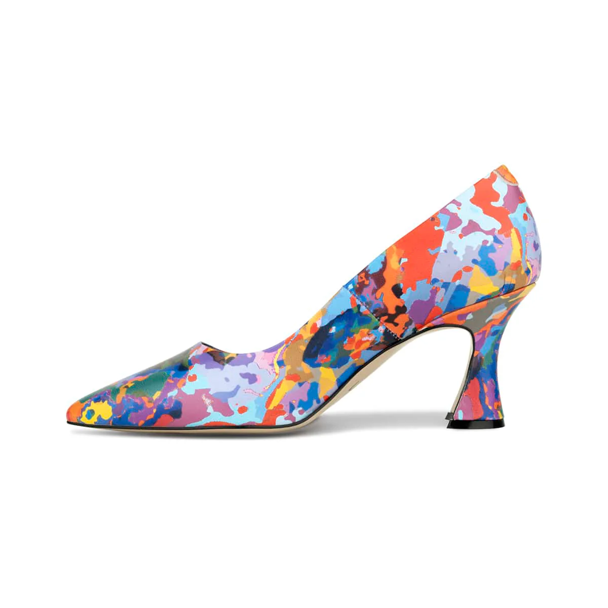 Sophia - Summer Colours - Women’s Leather Point-Toe Pump with 3-Inch Heel - Image 3