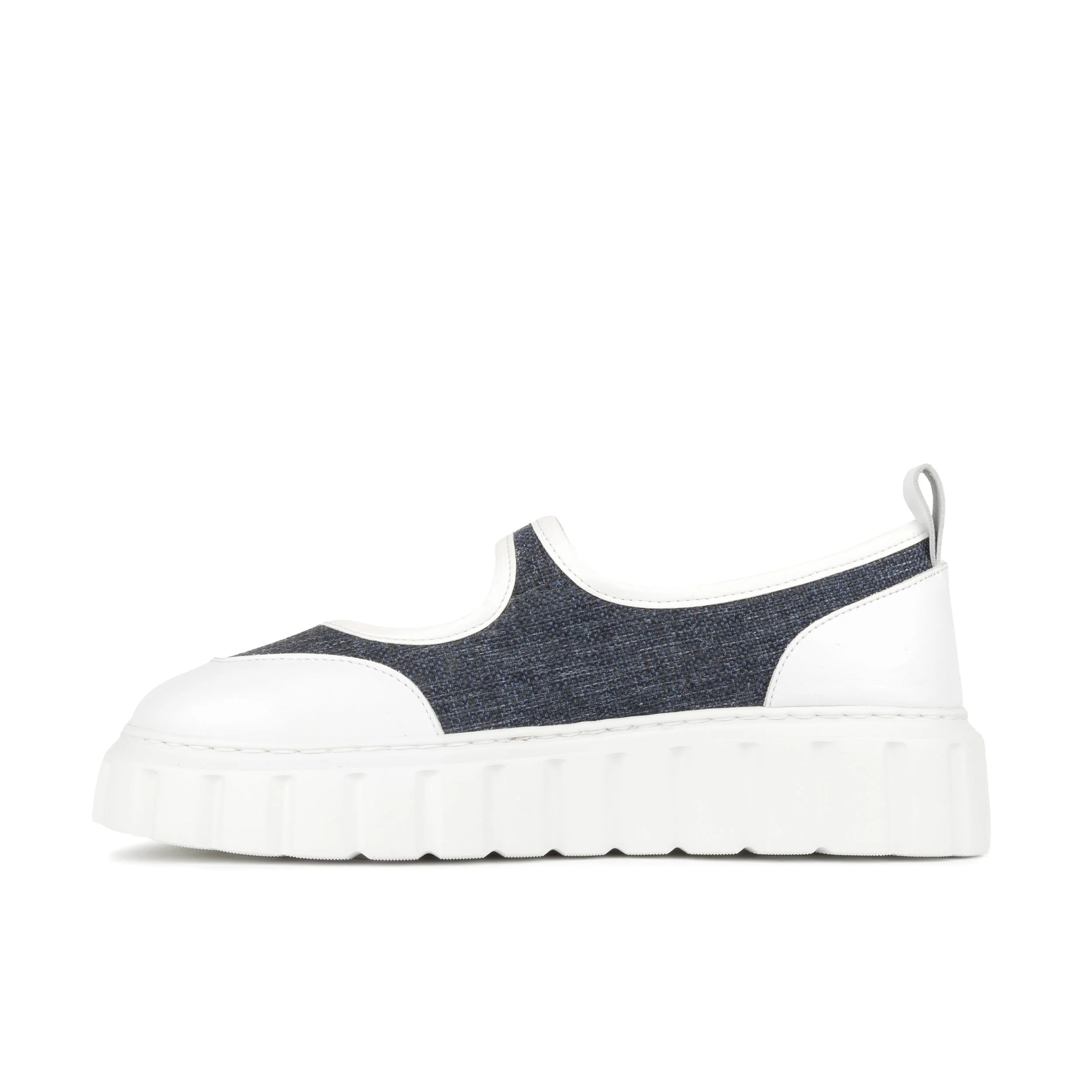 Sophie - Denim - Women's Suede & Denim Mary-Jane Trainer - Image 4