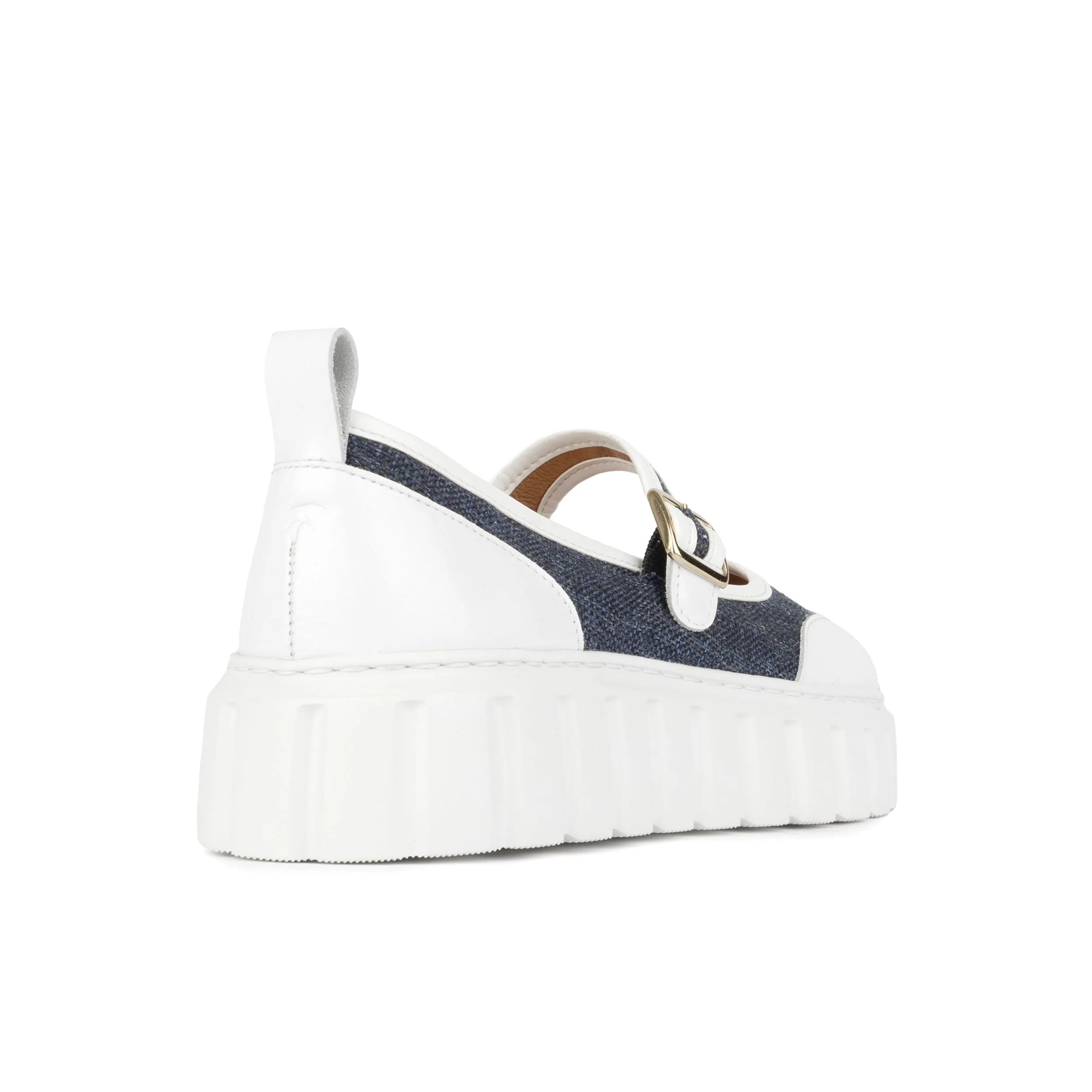 Sophie - Denim - Women's Suede & Denim Mary-Jane Trainer - Image 9