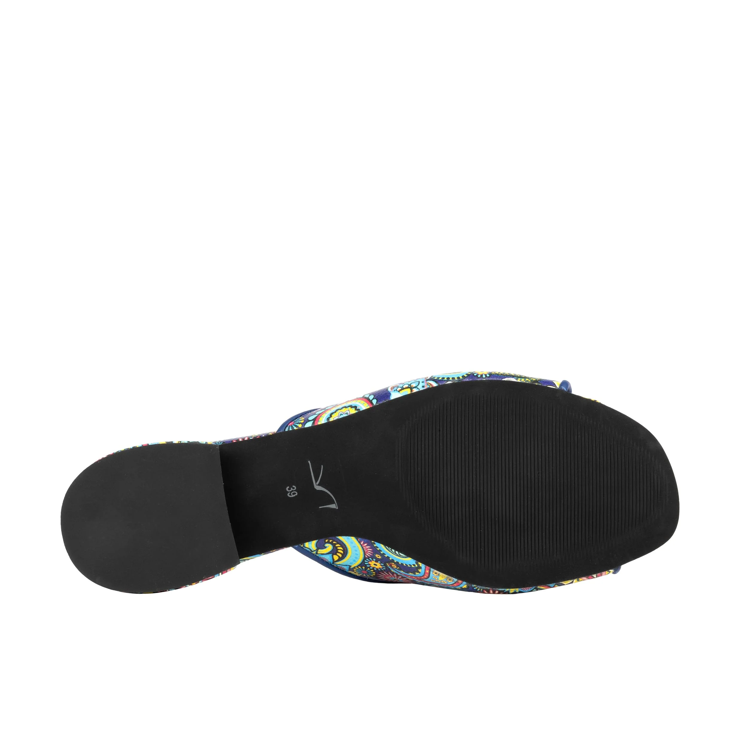 South Beach - Festival Blue - Women's fully leather lined slip on sandal - Image 5