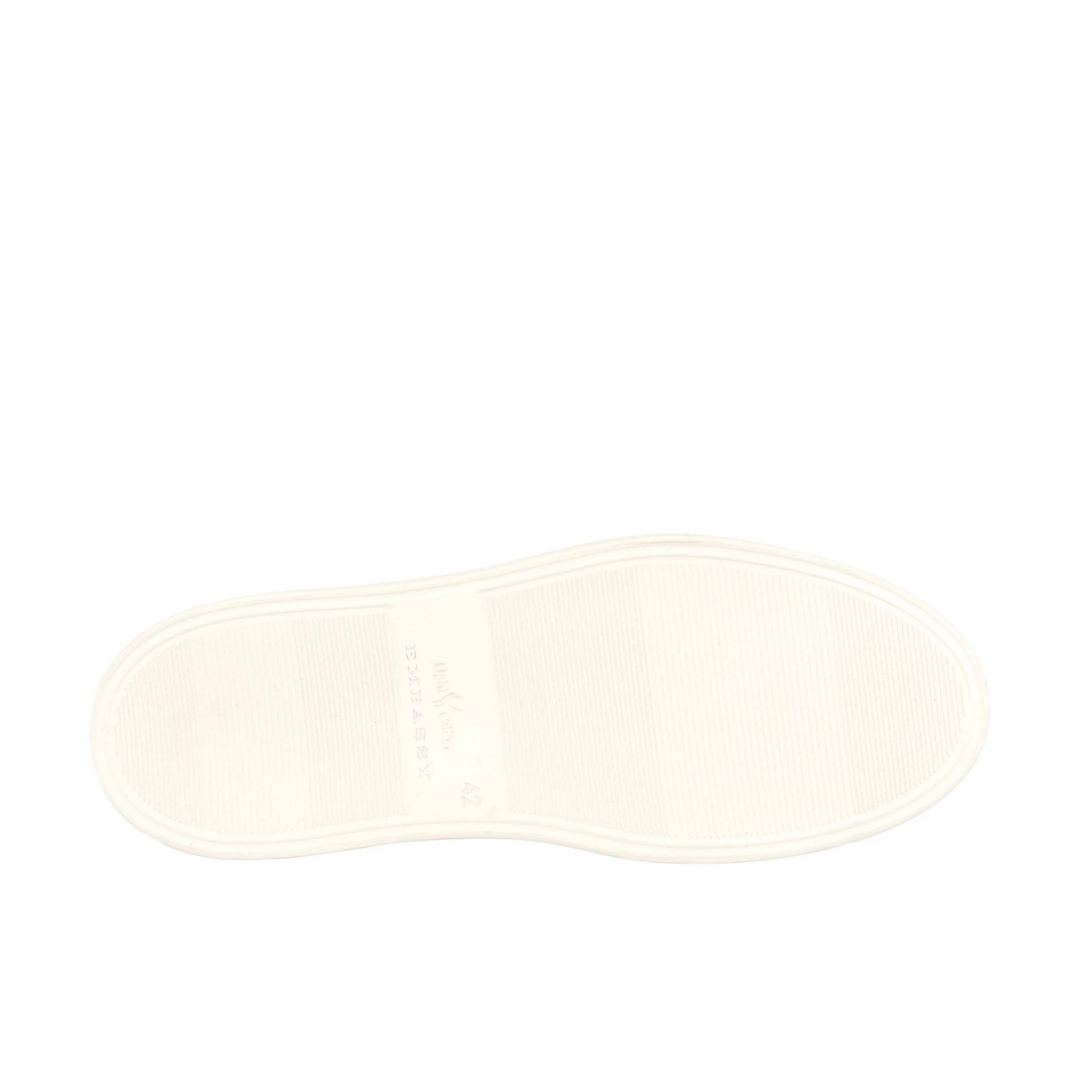 Sun City - Multi Print - Men's white sole trainer in eye catching soft leather - Image 6