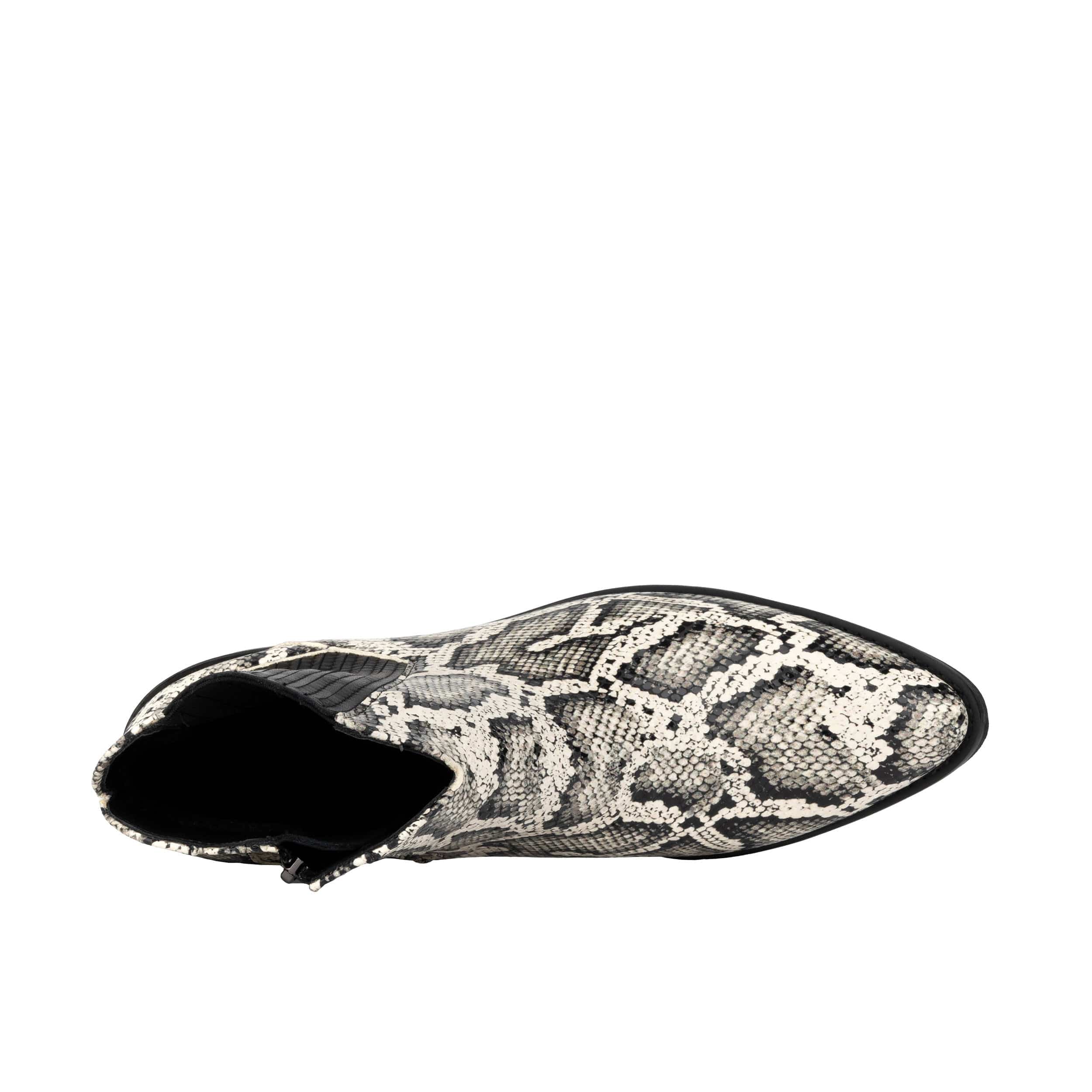 Texas - White Snake - Women's Leather Snake Print Western Boot - Image 6