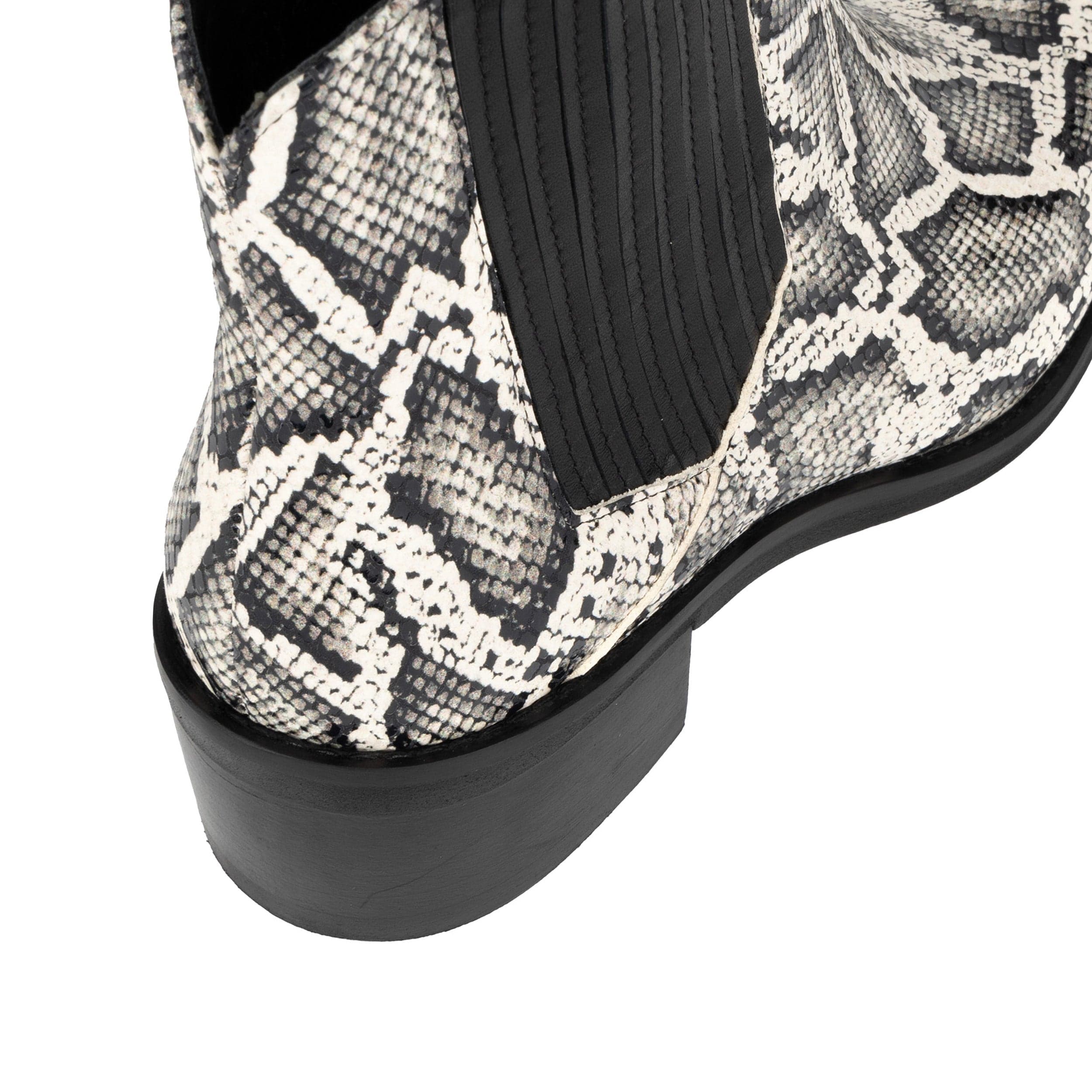 Texas - White Snake - Women's Leather Snake Print Western Boot - Image 8