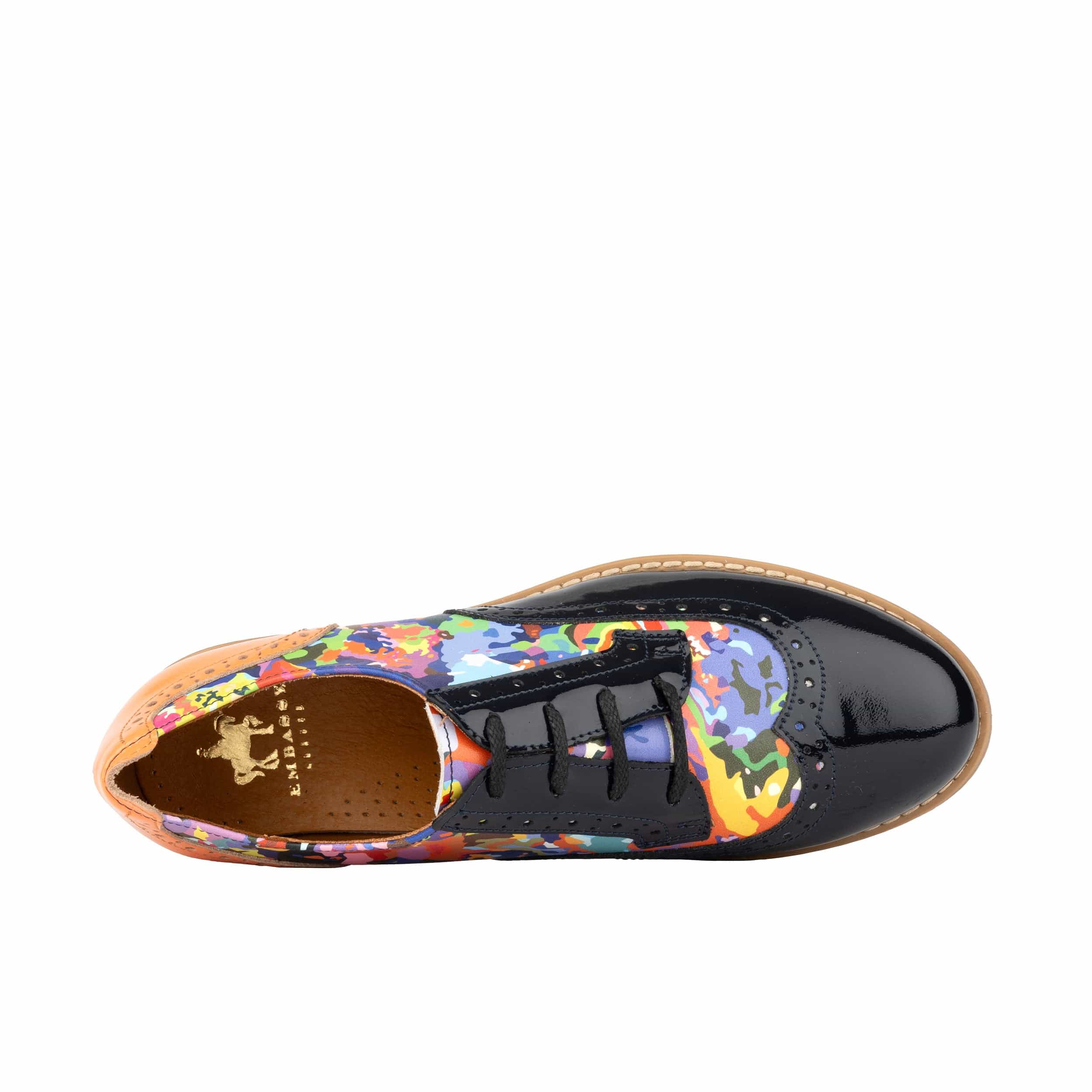 The Artist - Summer Colours - Women's leather lace-up shoe with brogue detailing - Image 6