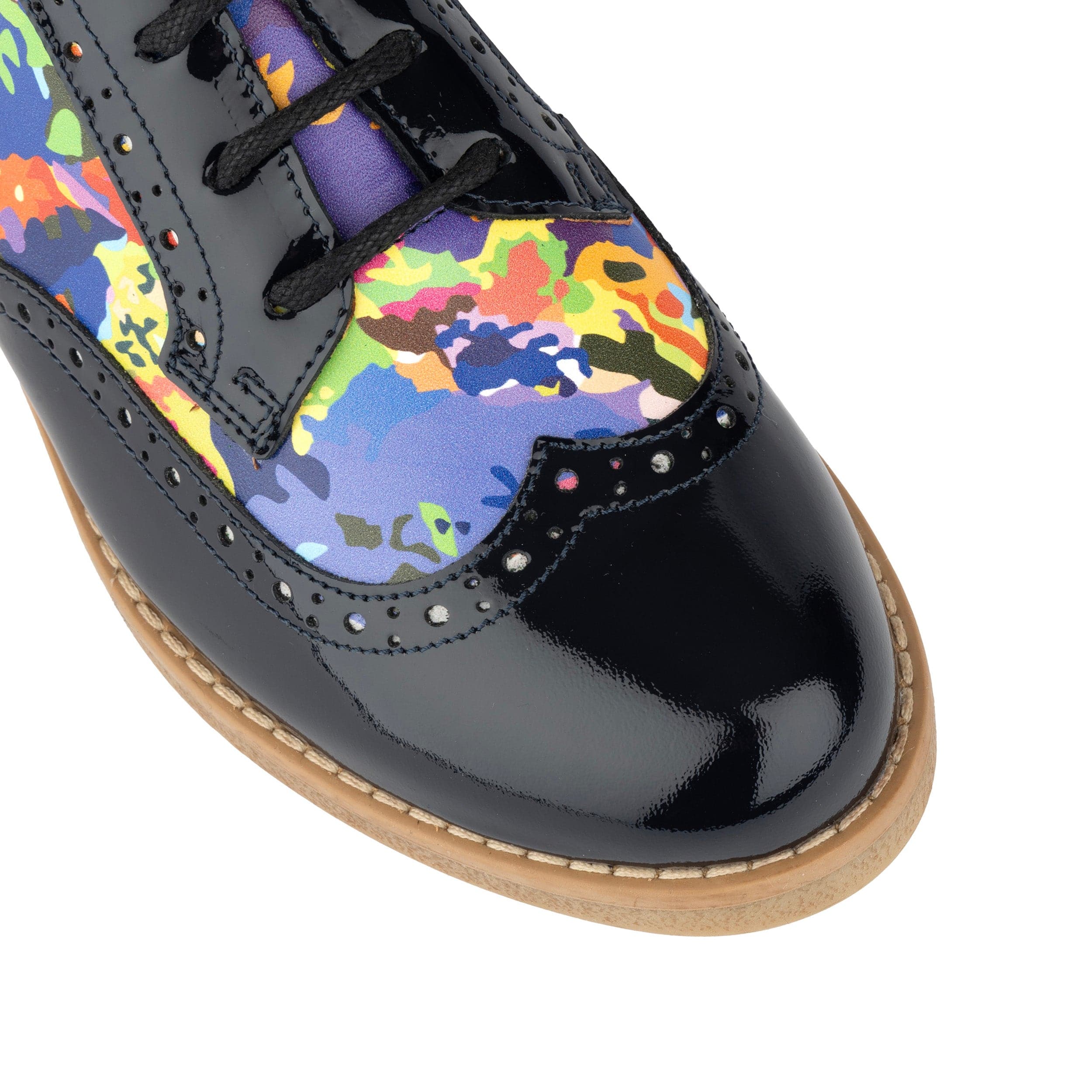 The Artist - Summer Colours - Women's leather lace-up shoe with brogue detailing - Image 7