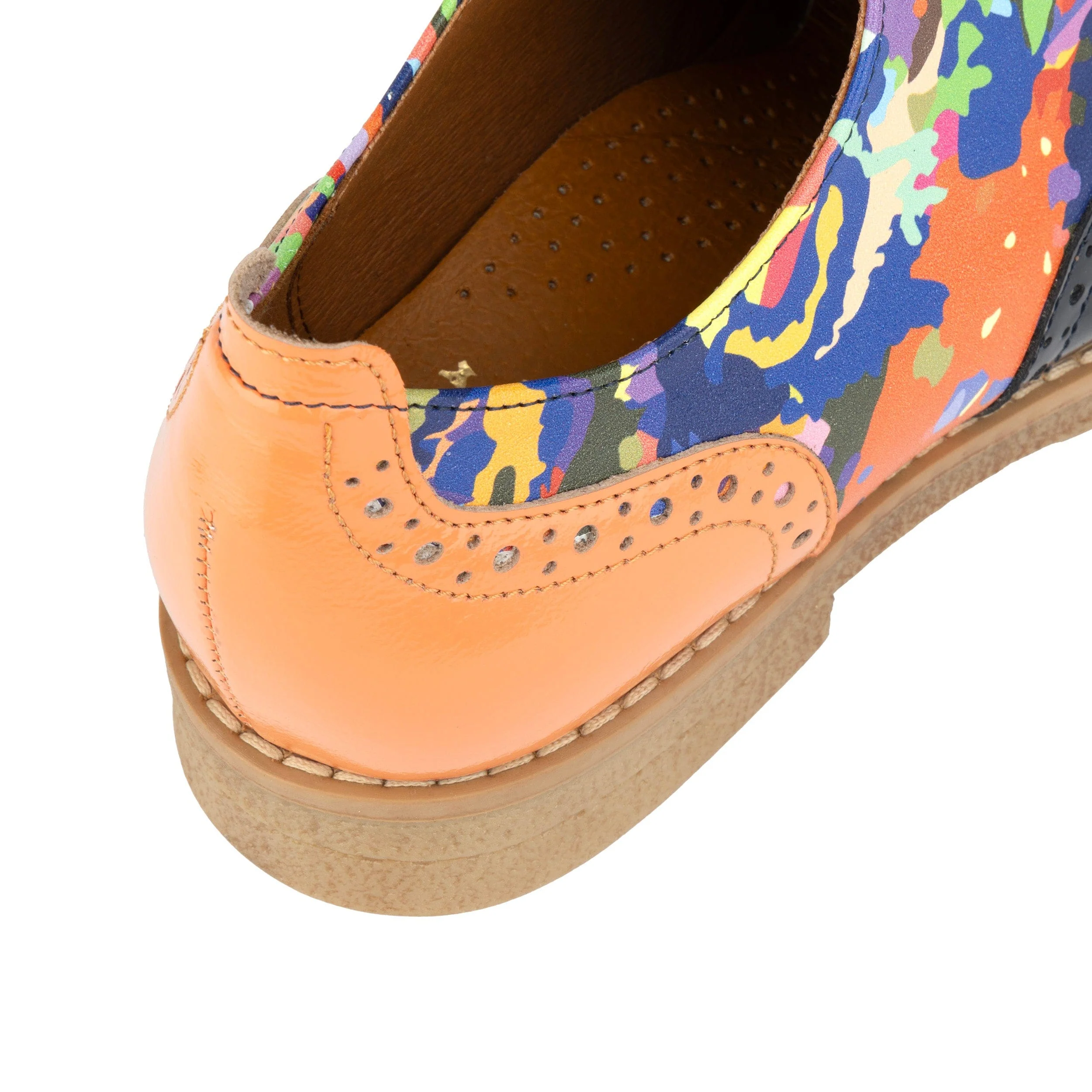 The Artist - Summer Colours - Women's leather lace-up shoe with brogue detailing - Image 8