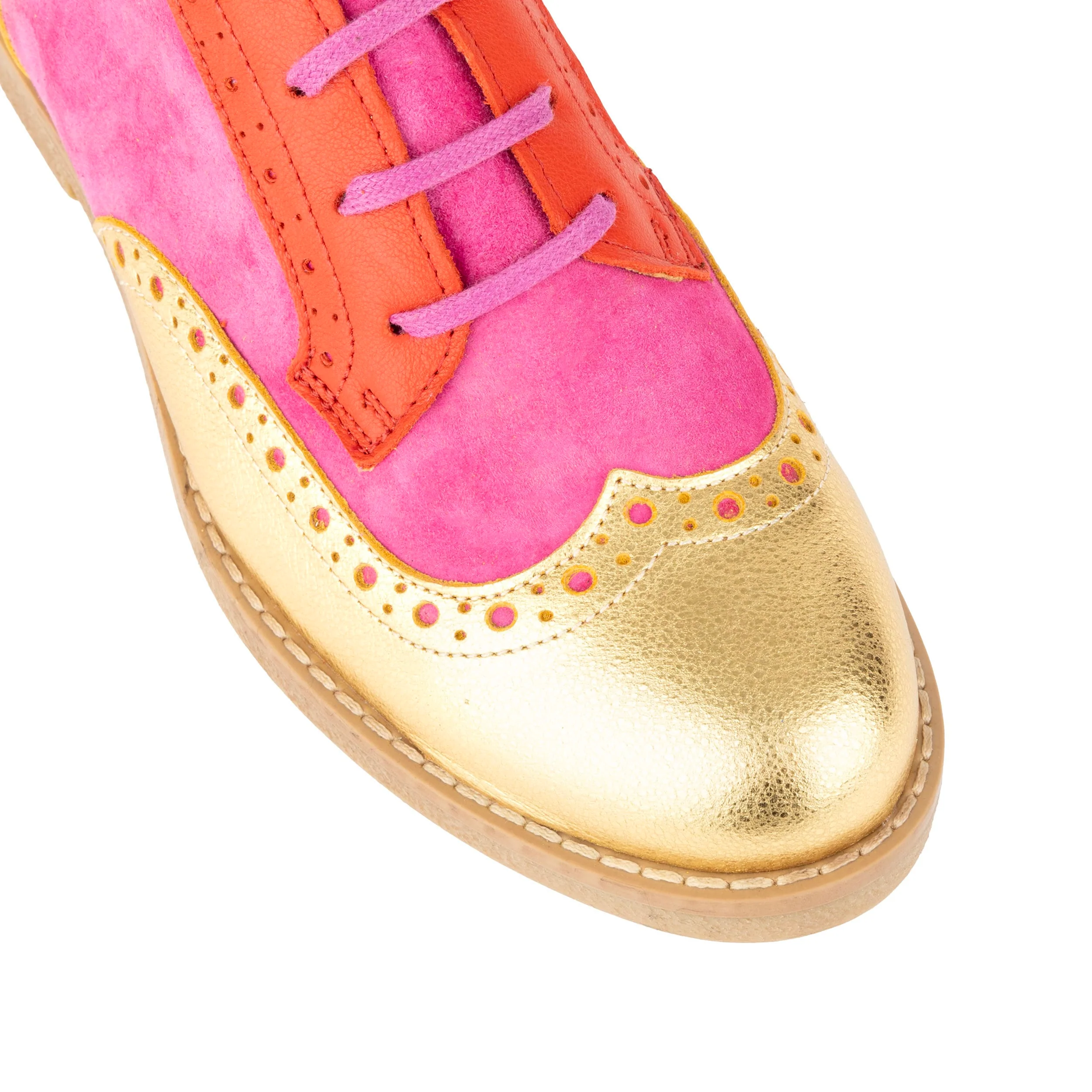 The Artist - Ultra Glam - Women's leather lace-up shoe with brogue detailing - Image 7