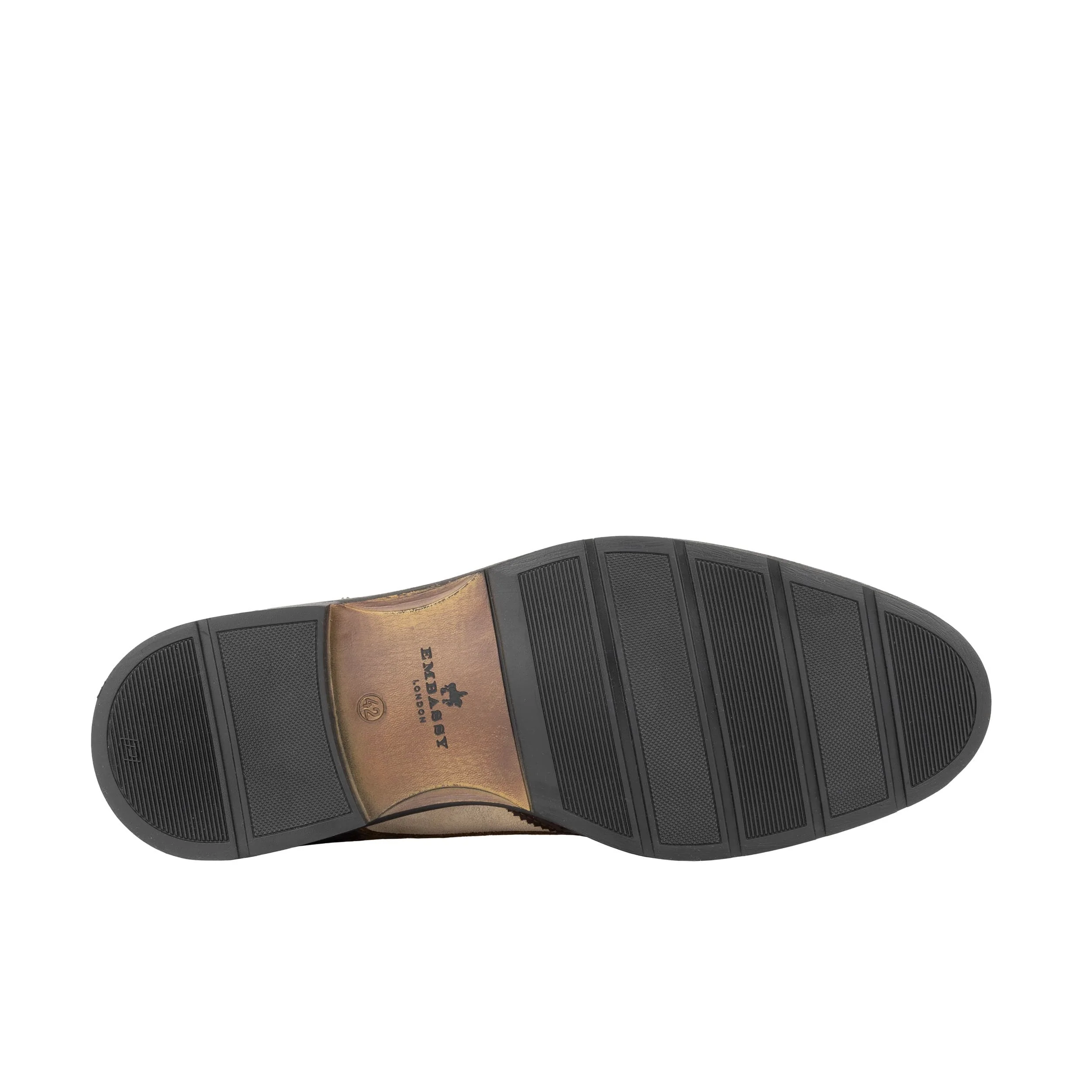 Toledo - Brown, Cream & Tan - Men's Leather & Suede Oxford Shoe - Image 5
