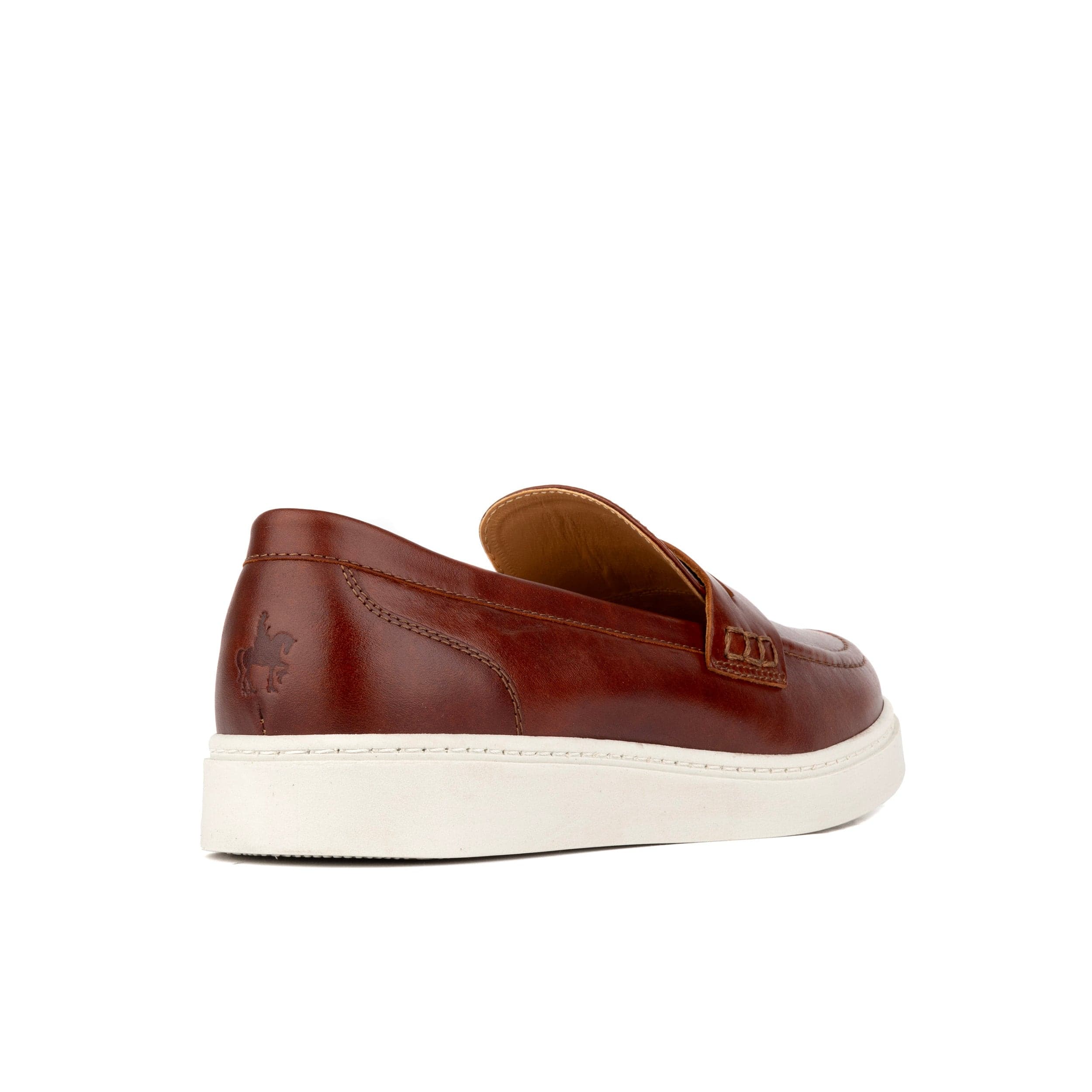 Walter - Brown - Men's white sole Summer Loafer in brown soft leather - Image 4