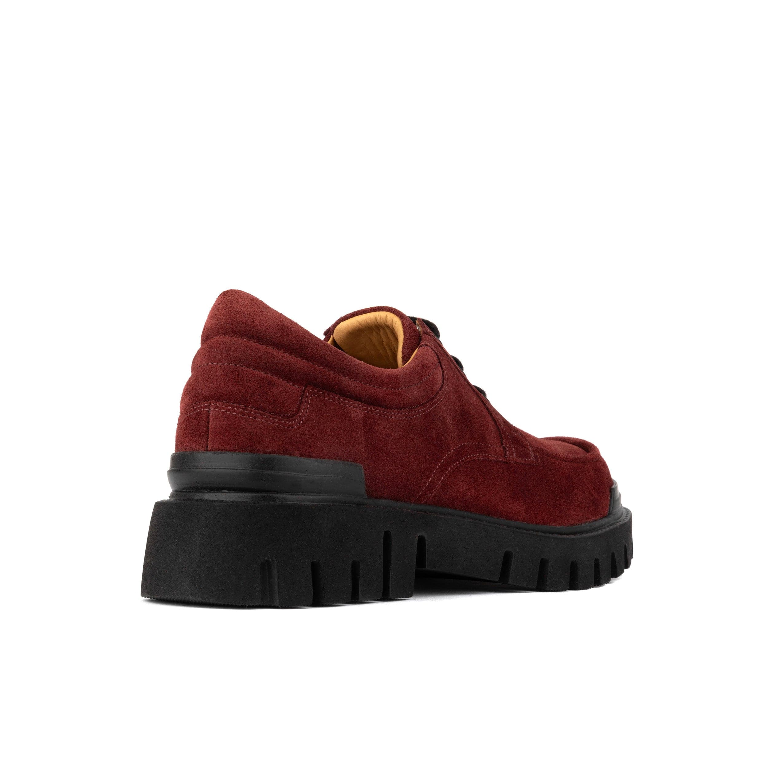 Wexley - Burgundy - Men's Suede Derby Shoe - Image 5