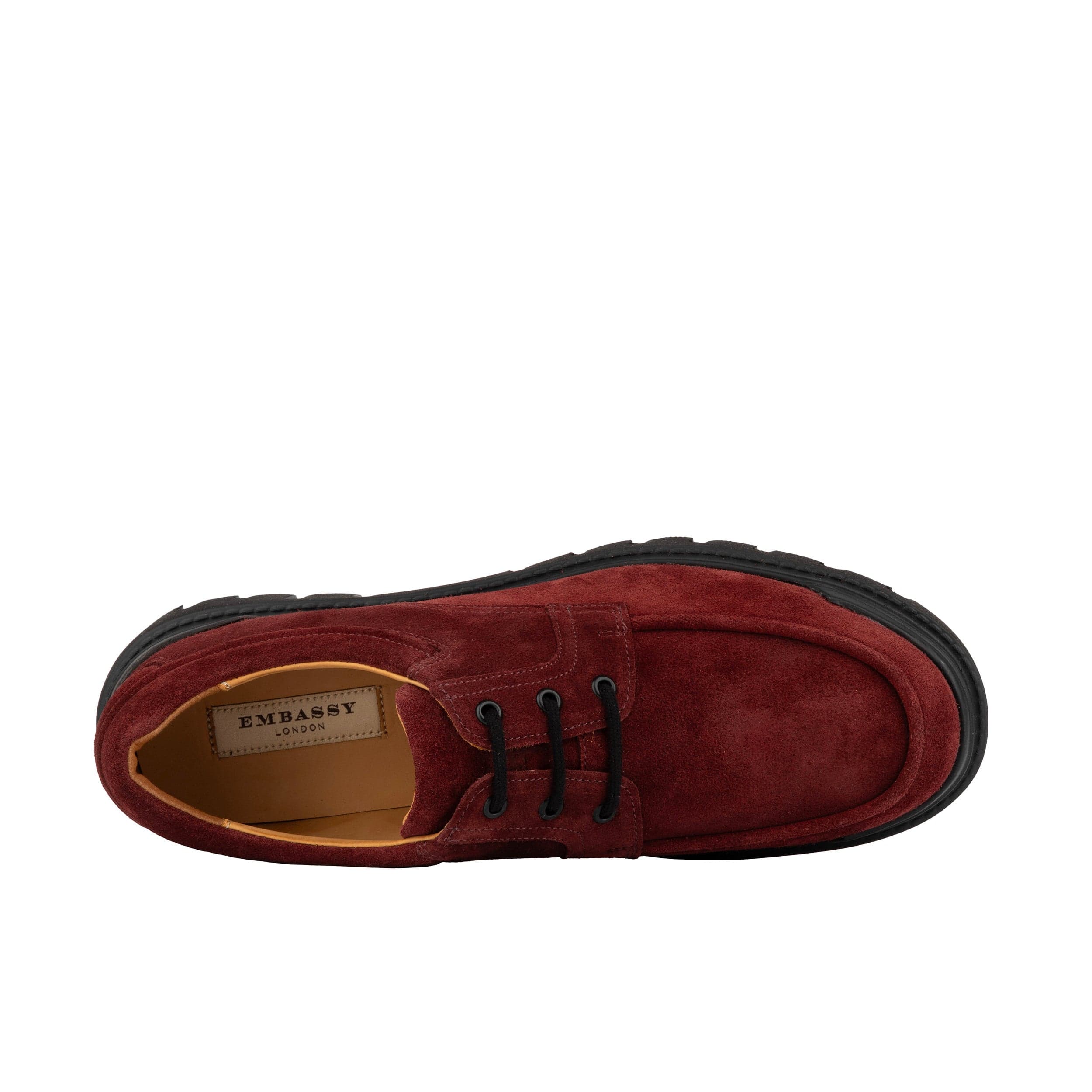 Wexley - Burgundy - Men's Suede Derby Shoe - Image 7