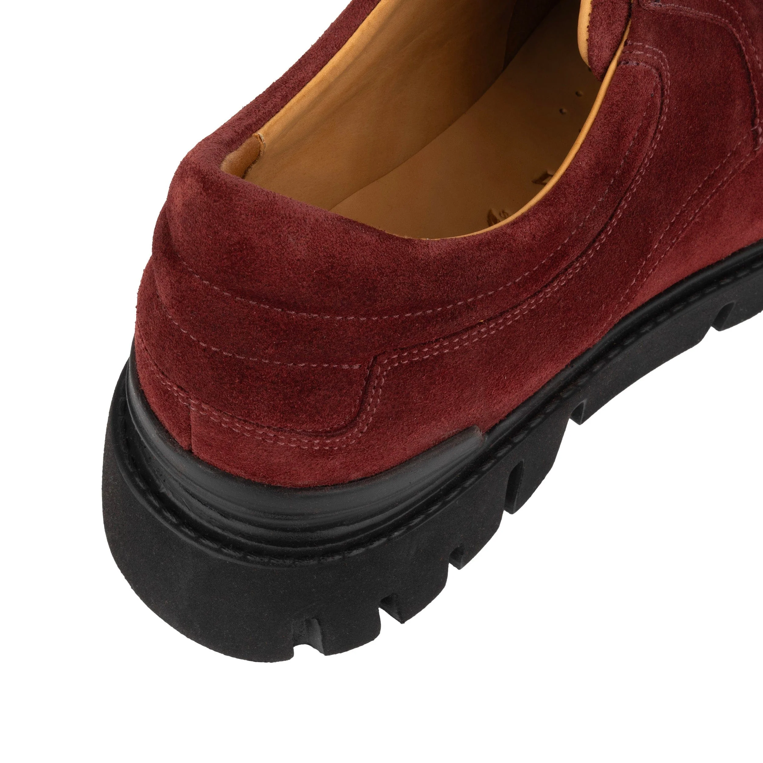 Wexley - Burgundy - Men's Suede Derby Shoe - Image 9