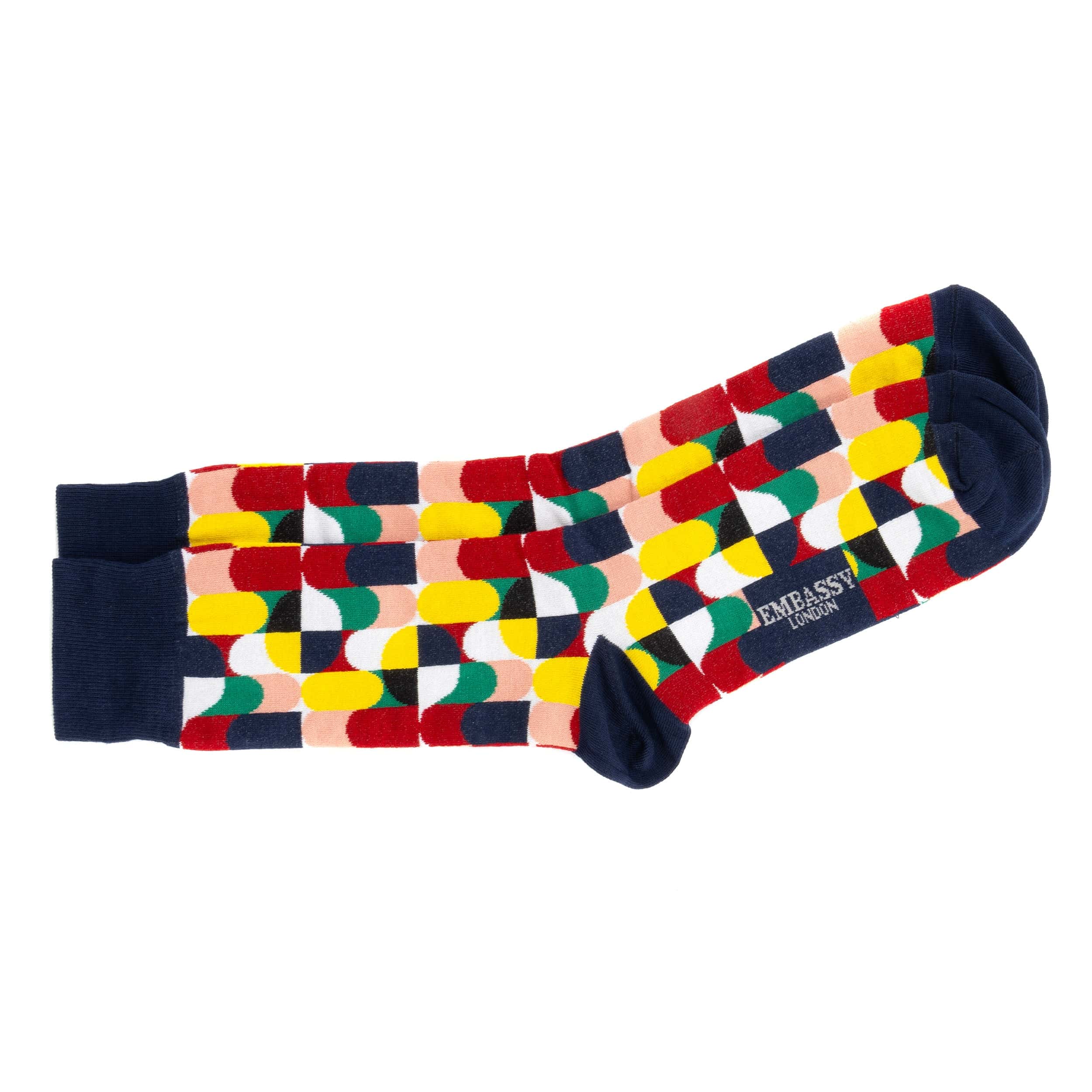 Wiggle - Blue Signature - Men's cotton crew socks size UK 6 to 12 - Image 3