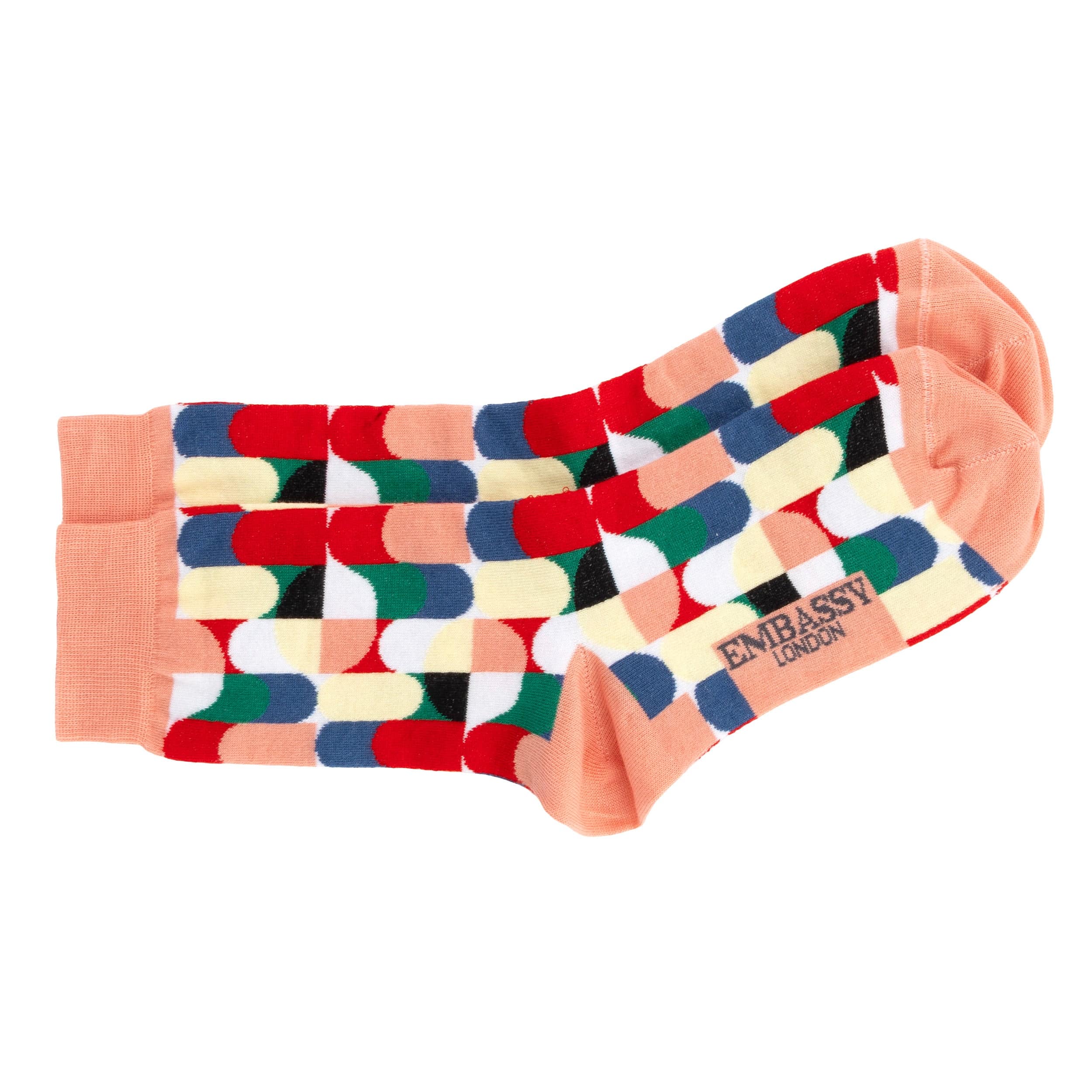 Wiggle - Pink Signature - Women's cotton crew socks UK 3 to 7 - Image 3